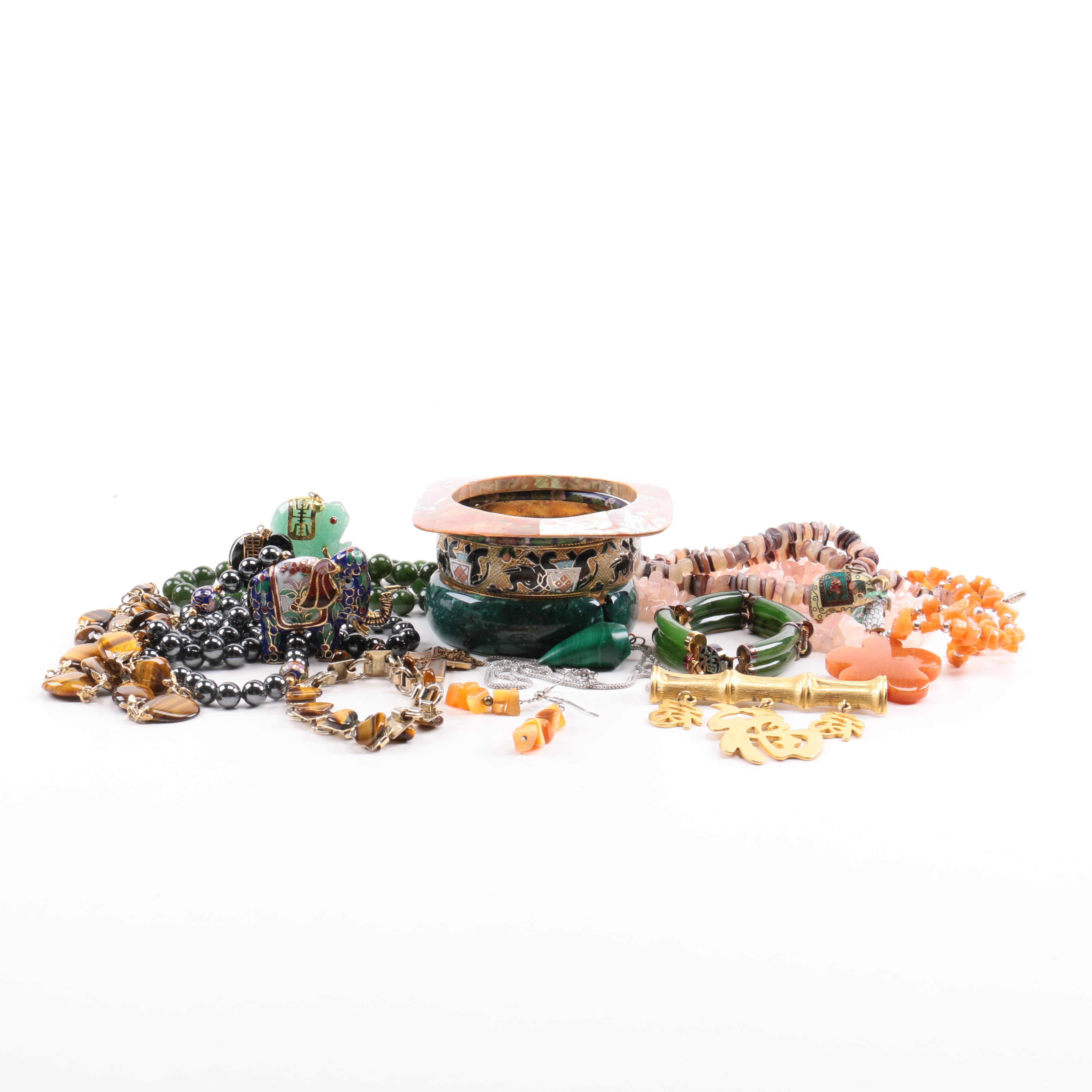 Assorted Gemstone Costume Jewelry