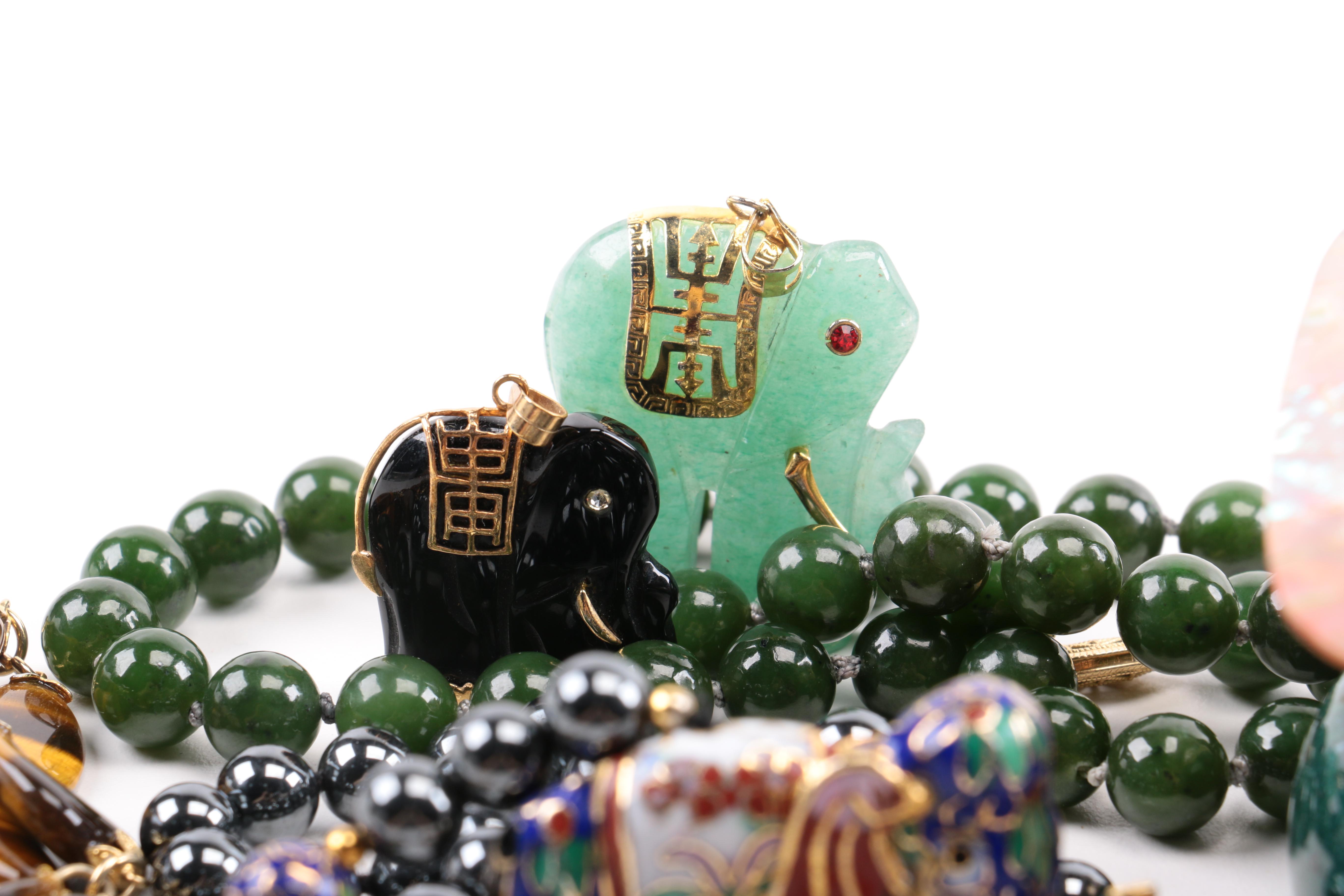 Assorted Gemstone Costume Jewelry