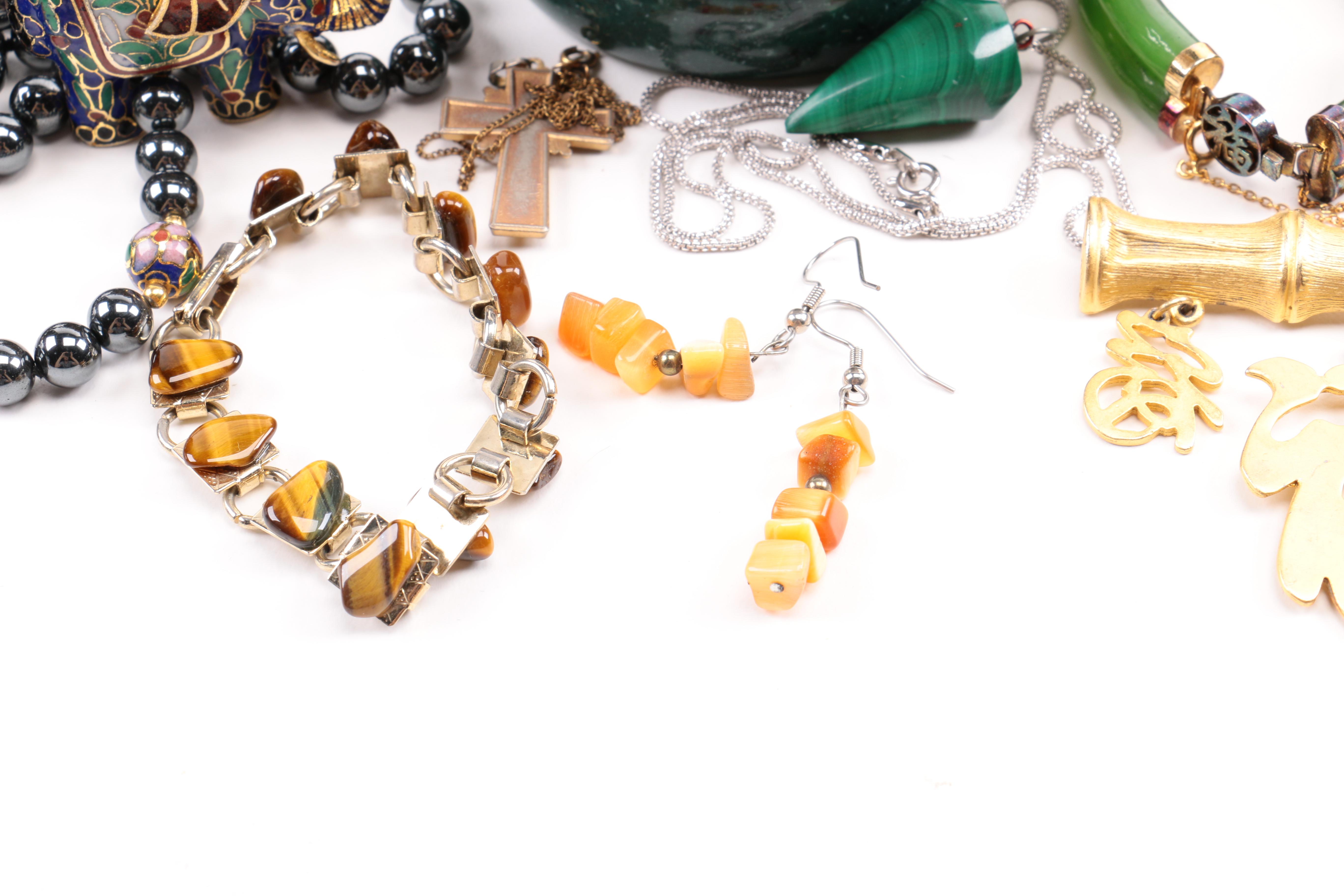 Assorted Gemstone Costume Jewelry