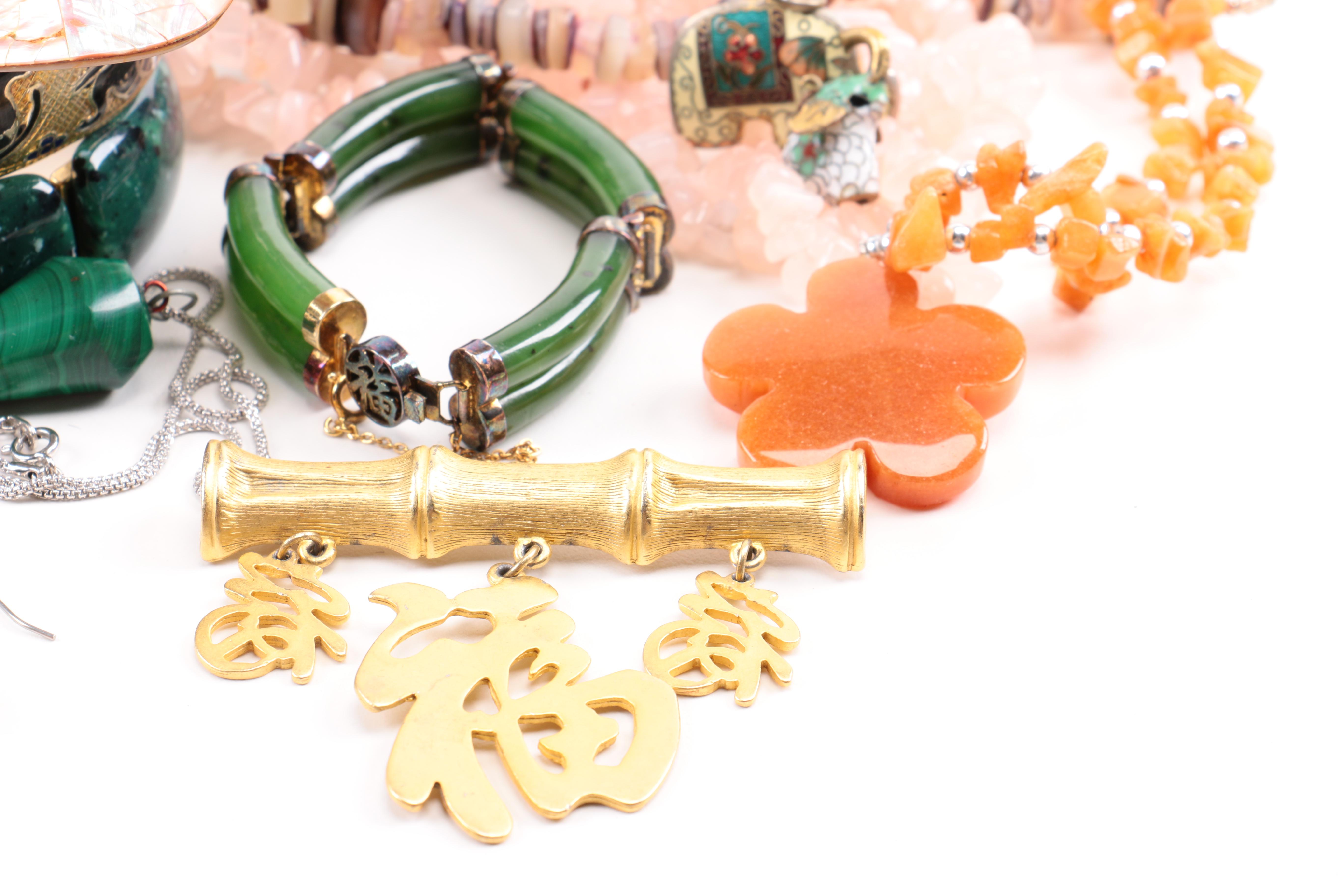 Assorted Gemstone Costume Jewelry