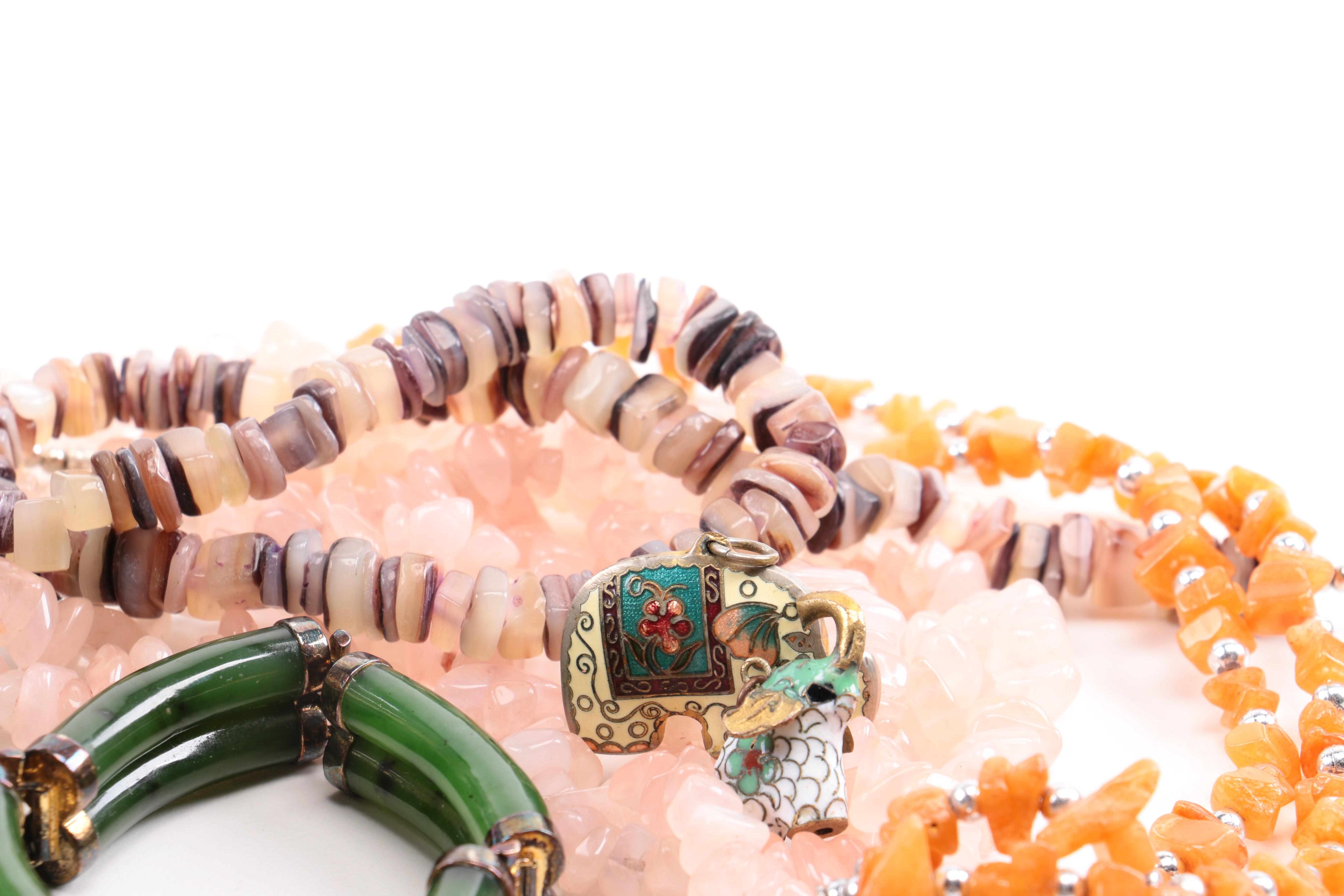 Assorted Gemstone Costume Jewelry