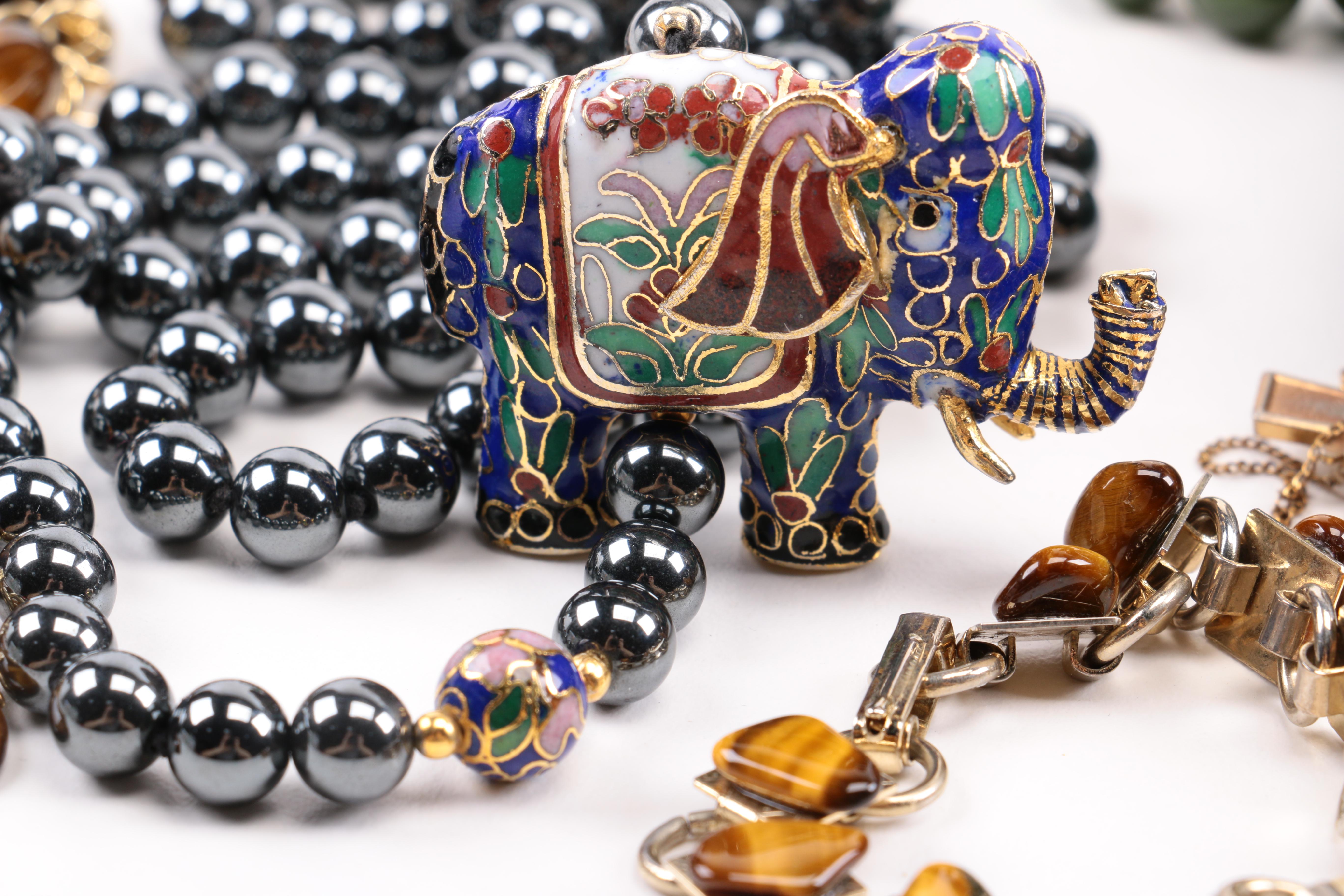 Assorted Gemstone Costume Jewelry