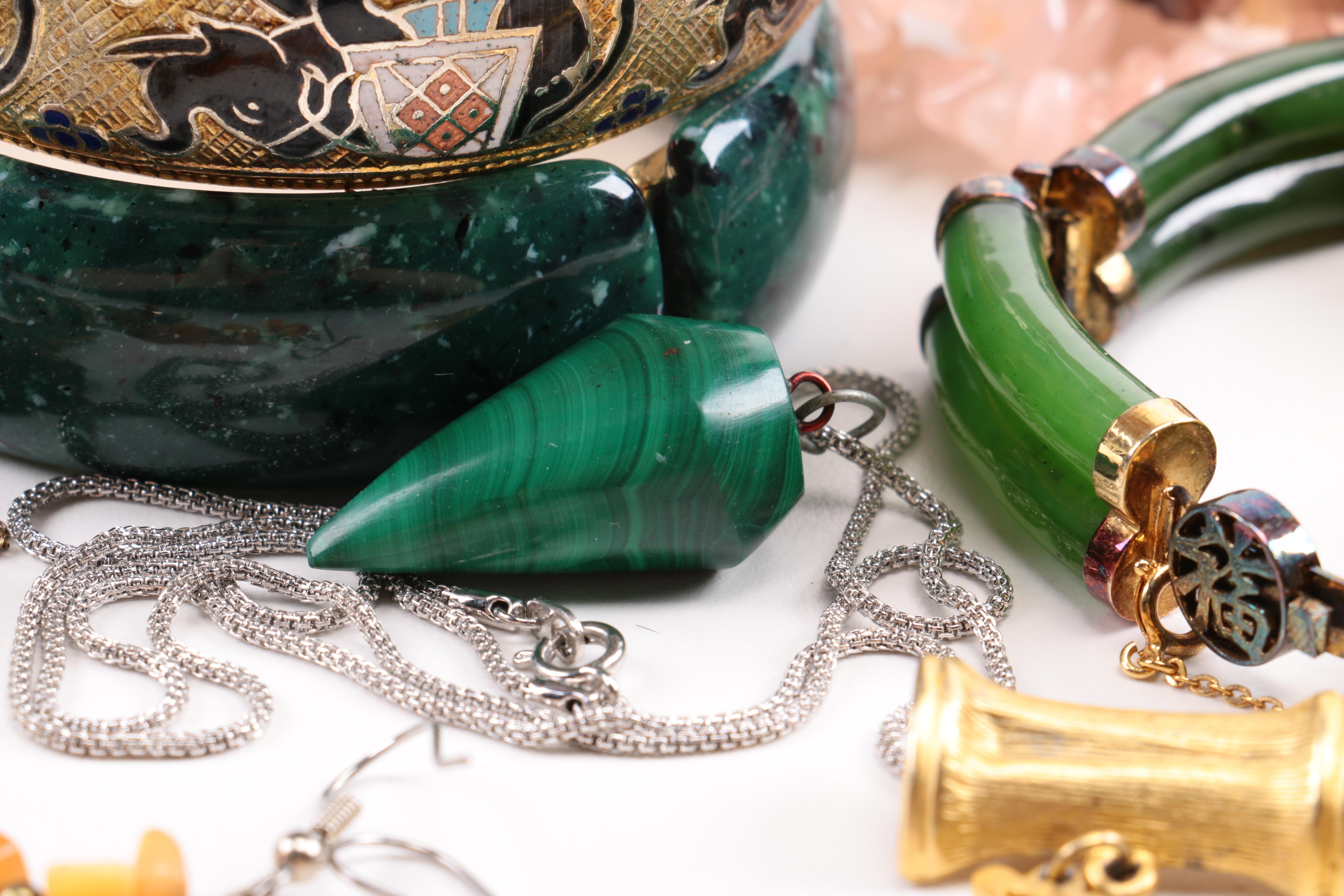 Assorted Gemstone Costume Jewelry