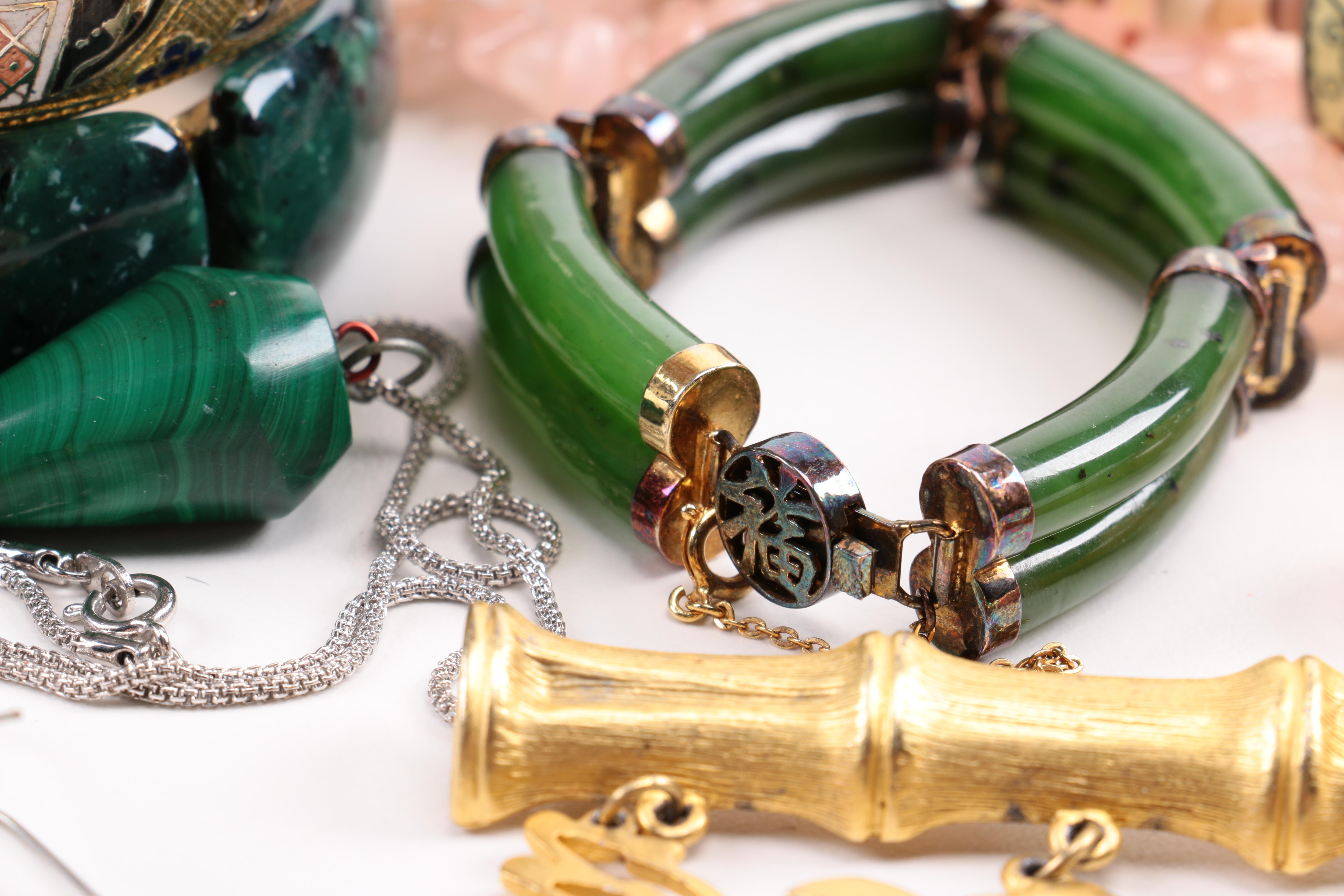 Assorted Gemstone Costume Jewelry