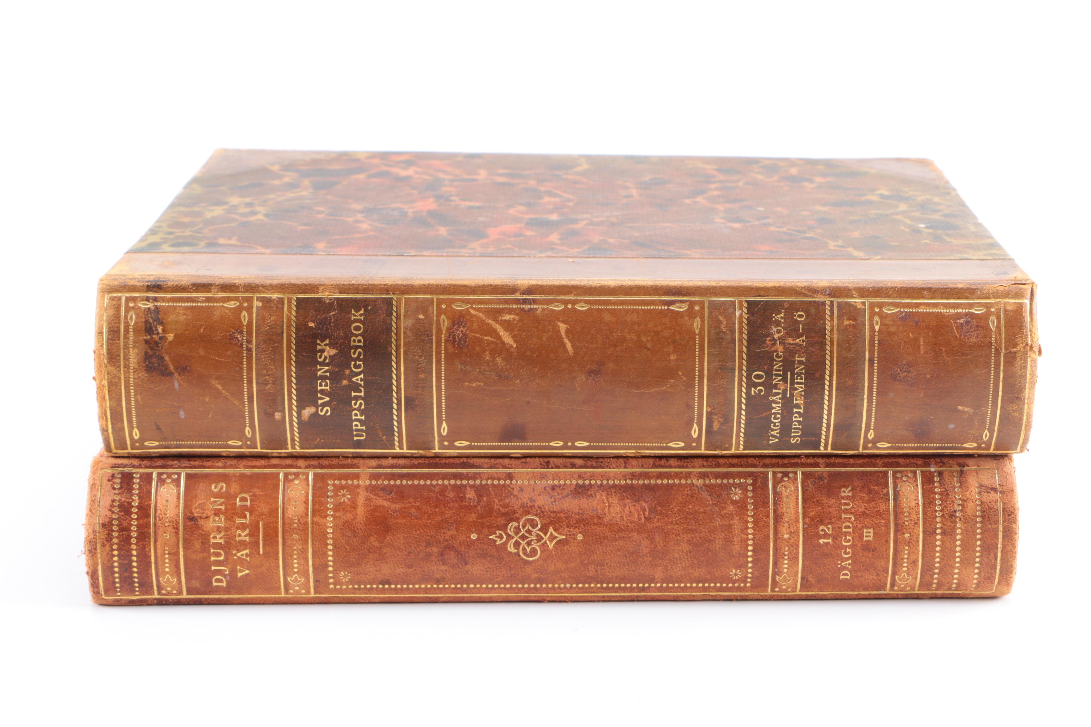 1930s Swedish Encyclopedia Volumes