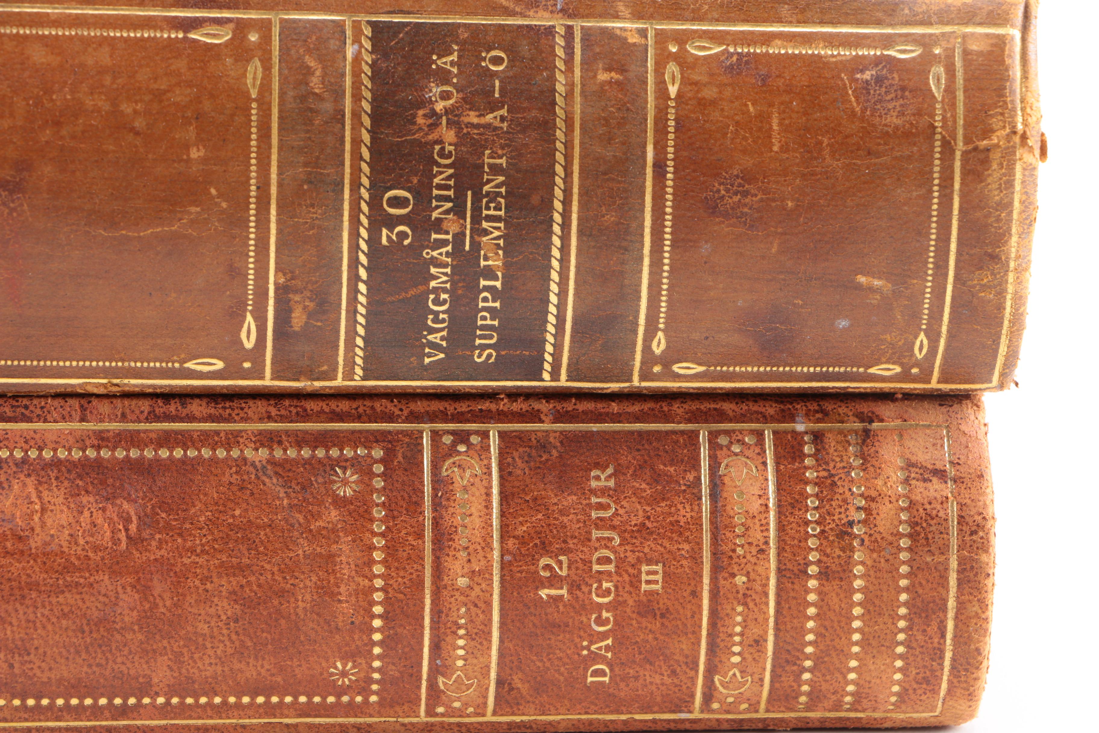 1930s Swedish Encyclopedia Volumes