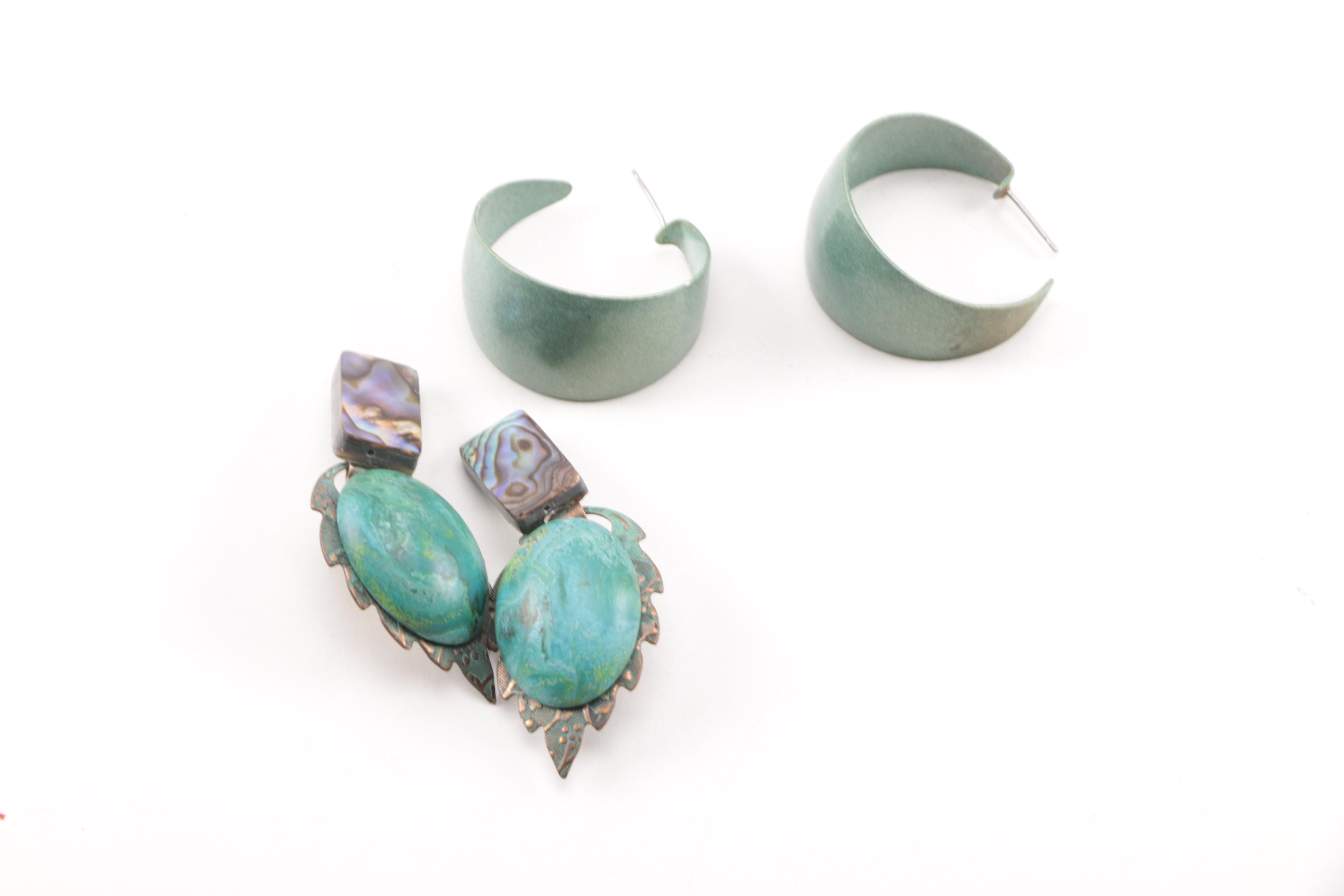 Assorted Copper and Gold Tone Jewelry