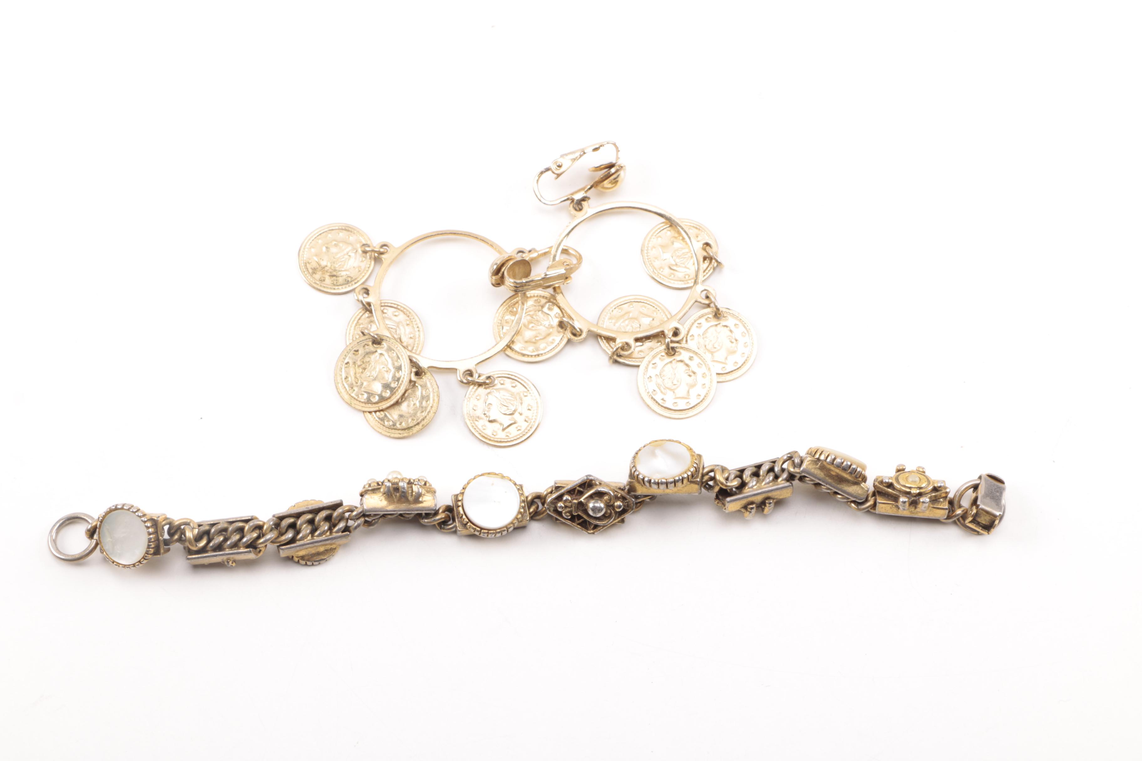 Assorted Gold Tone Jewelry Including Coreen Simpson