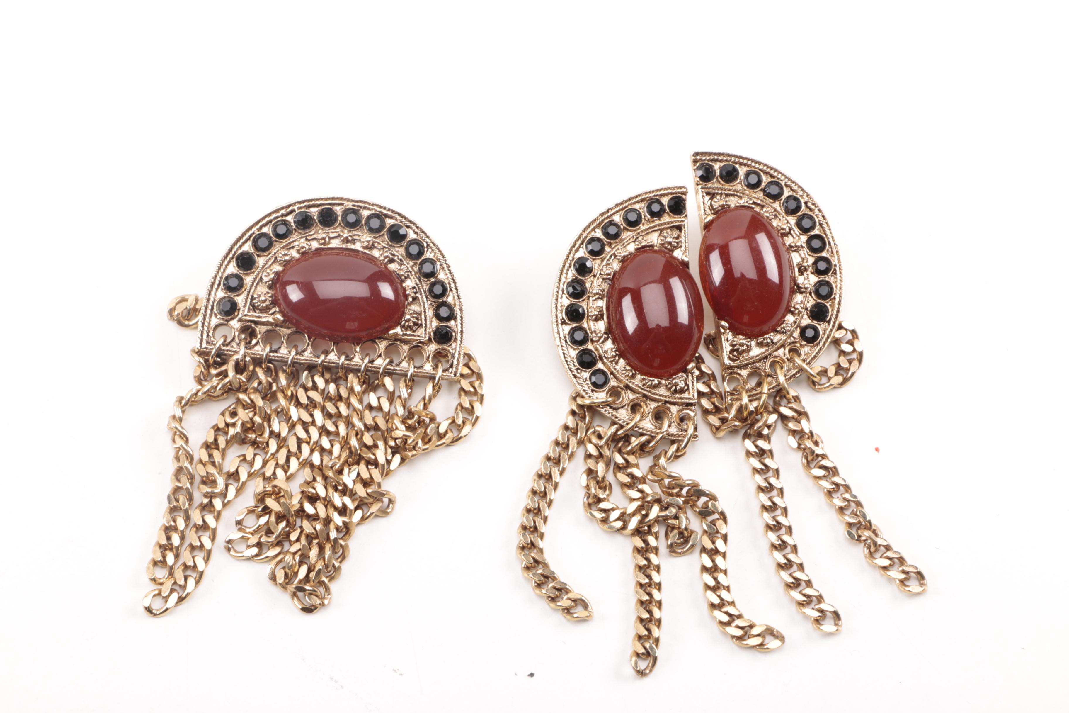 Assorted Gold Tone Jewelry Including Coreen Simpson