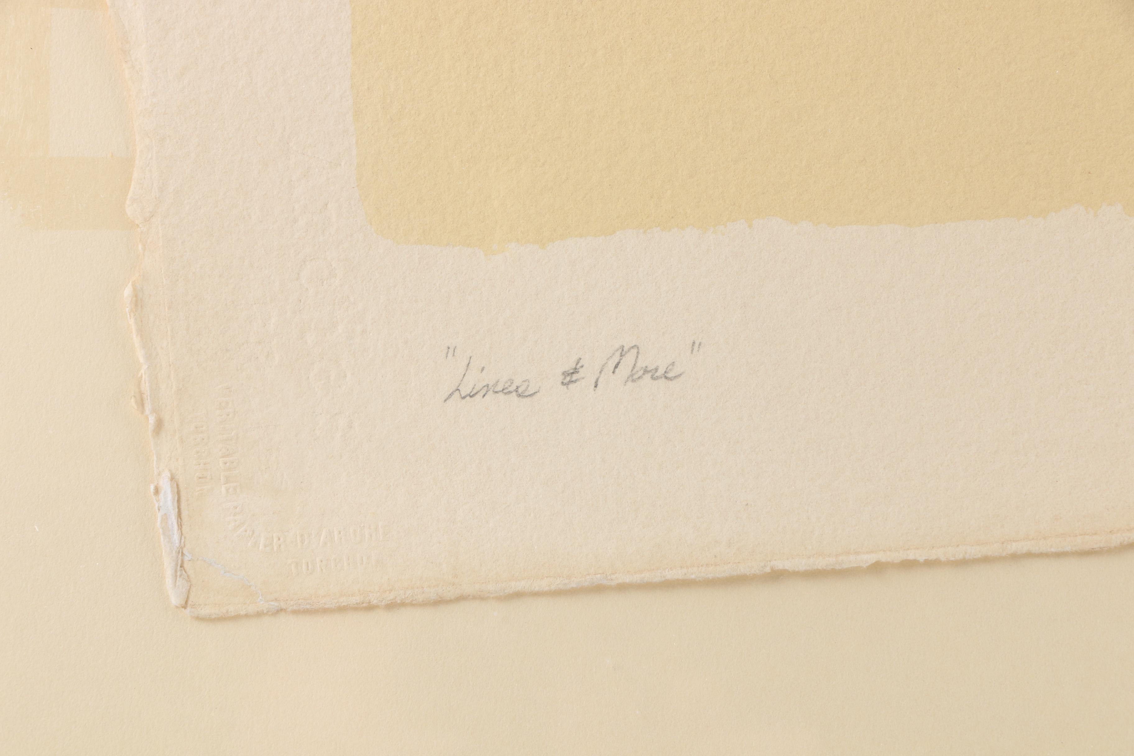 D. A. DeAngelico Color Lithograph on Heavyweight Paper "Lines & More"