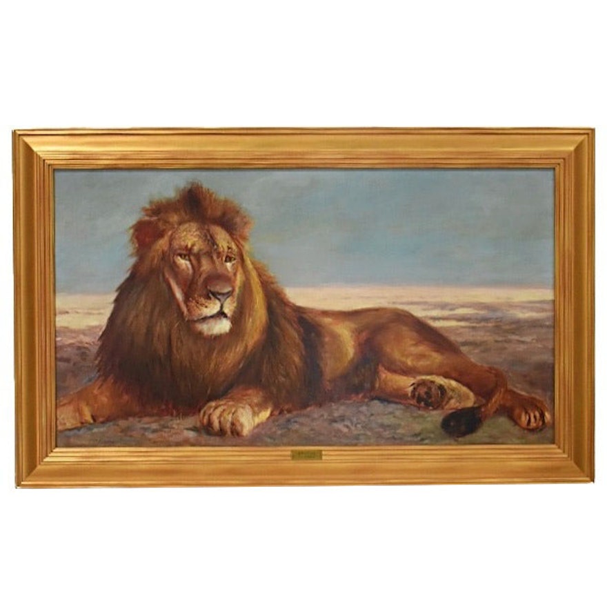 Thomas Corwin Lindsay Oil Painting on Canvas "Brutus"