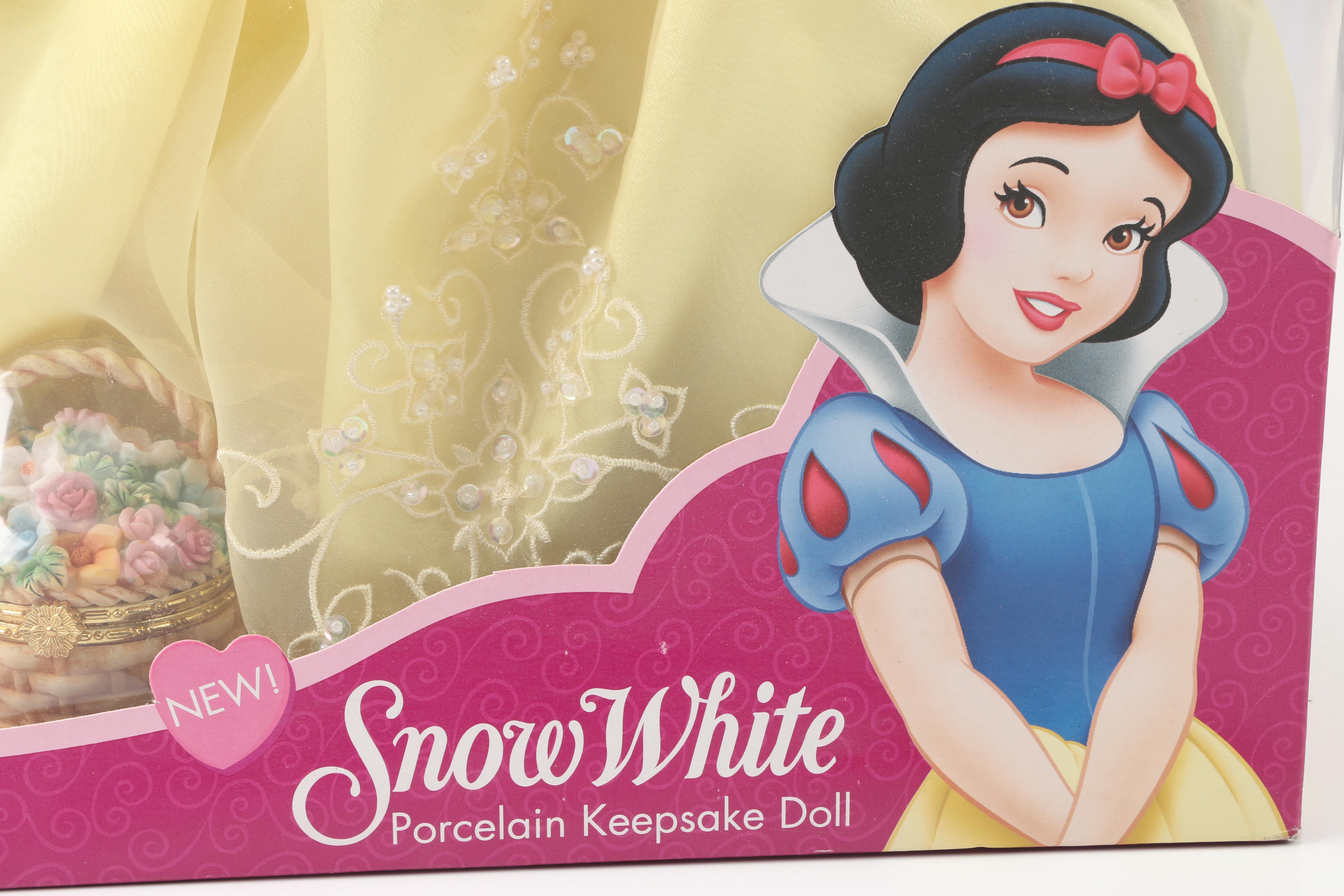 Three Disney Princess Dolls in Boxes