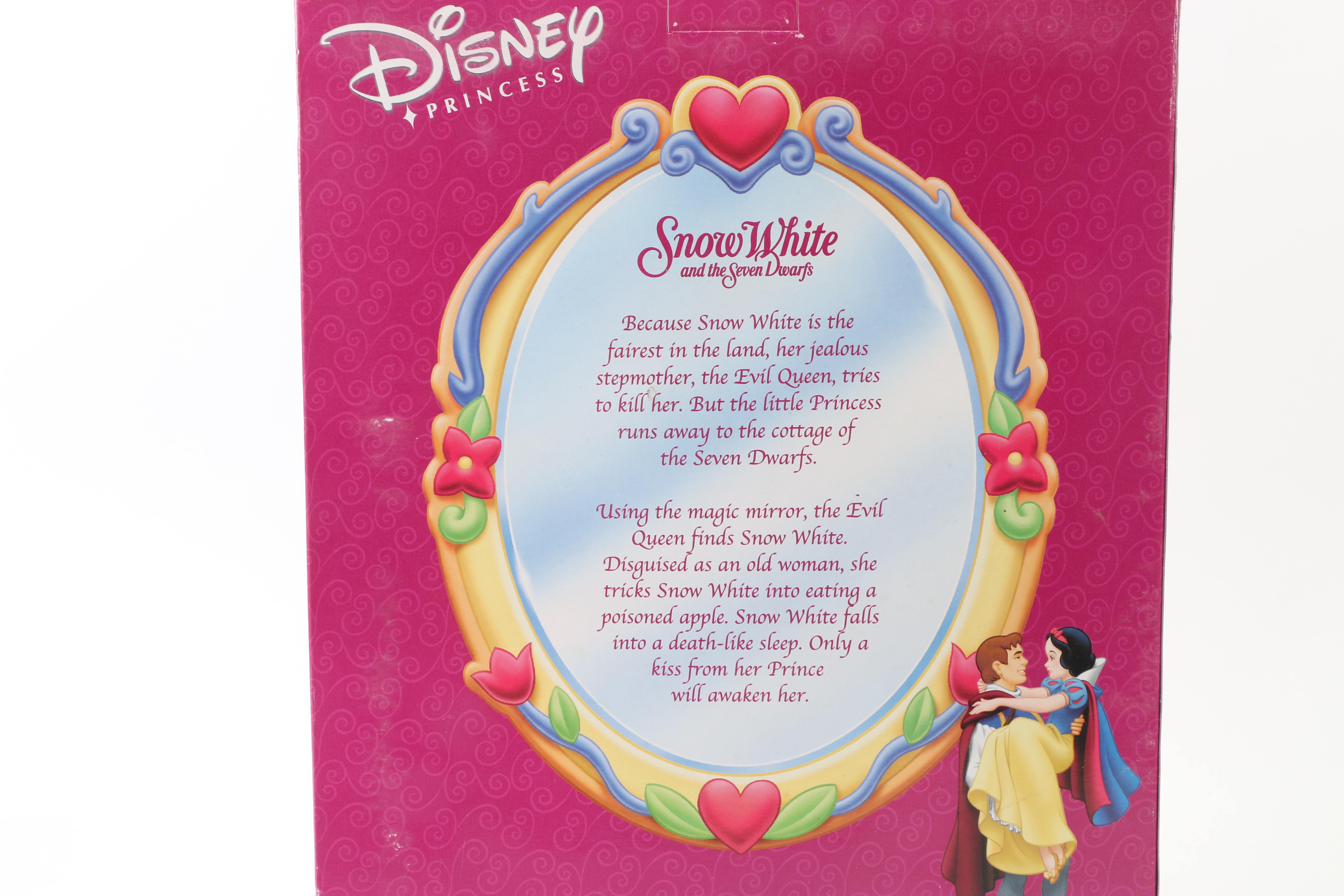 Three Disney Princess Dolls in Boxes