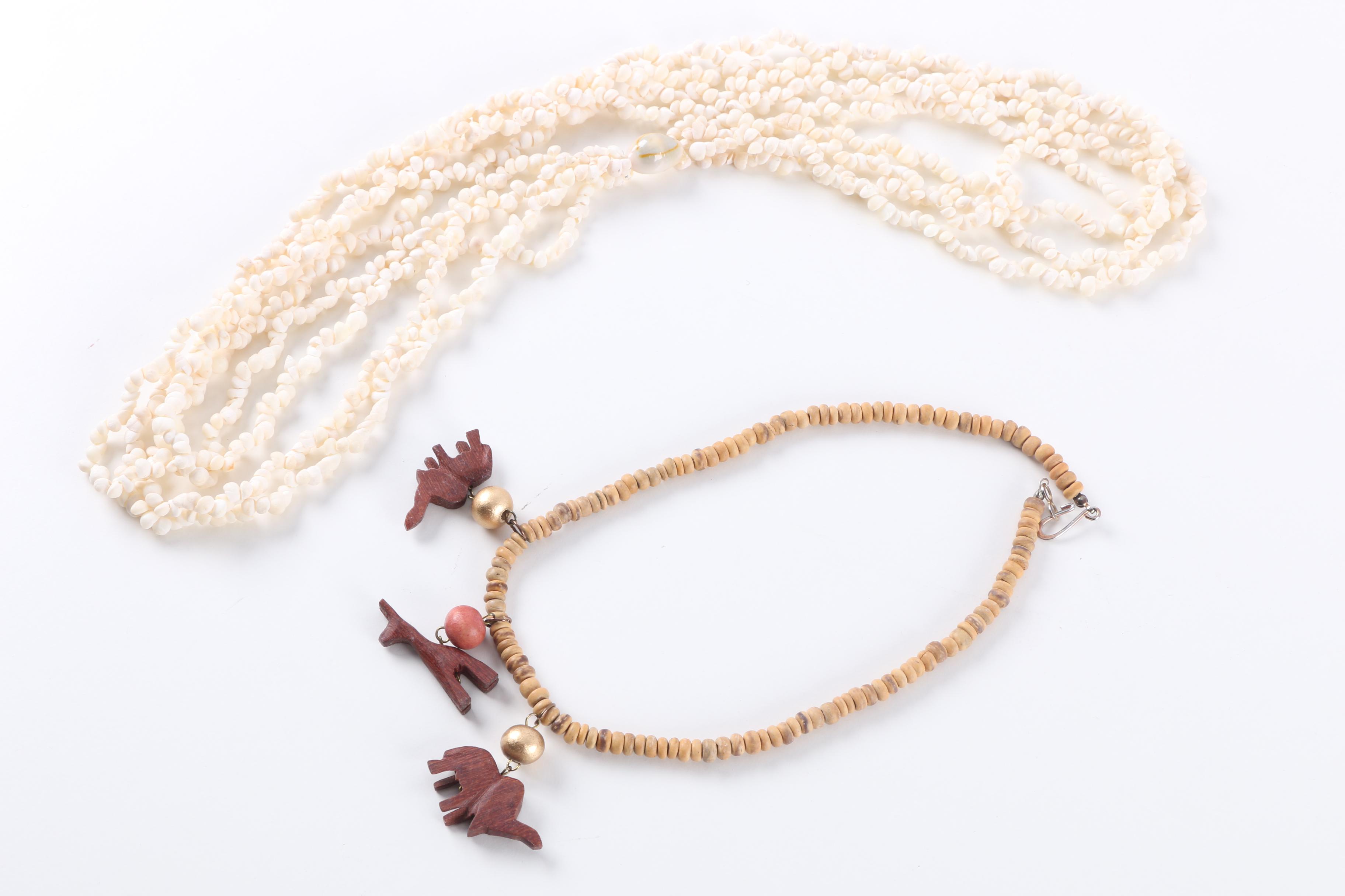 Costume Jewelry Featuring Shells