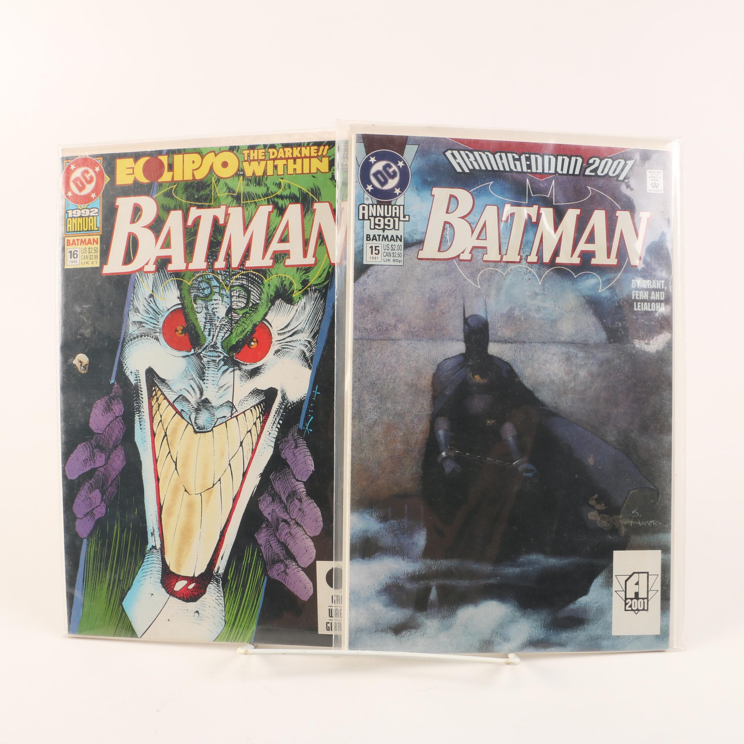 1991 and 1992 "Batman" Annual Issues