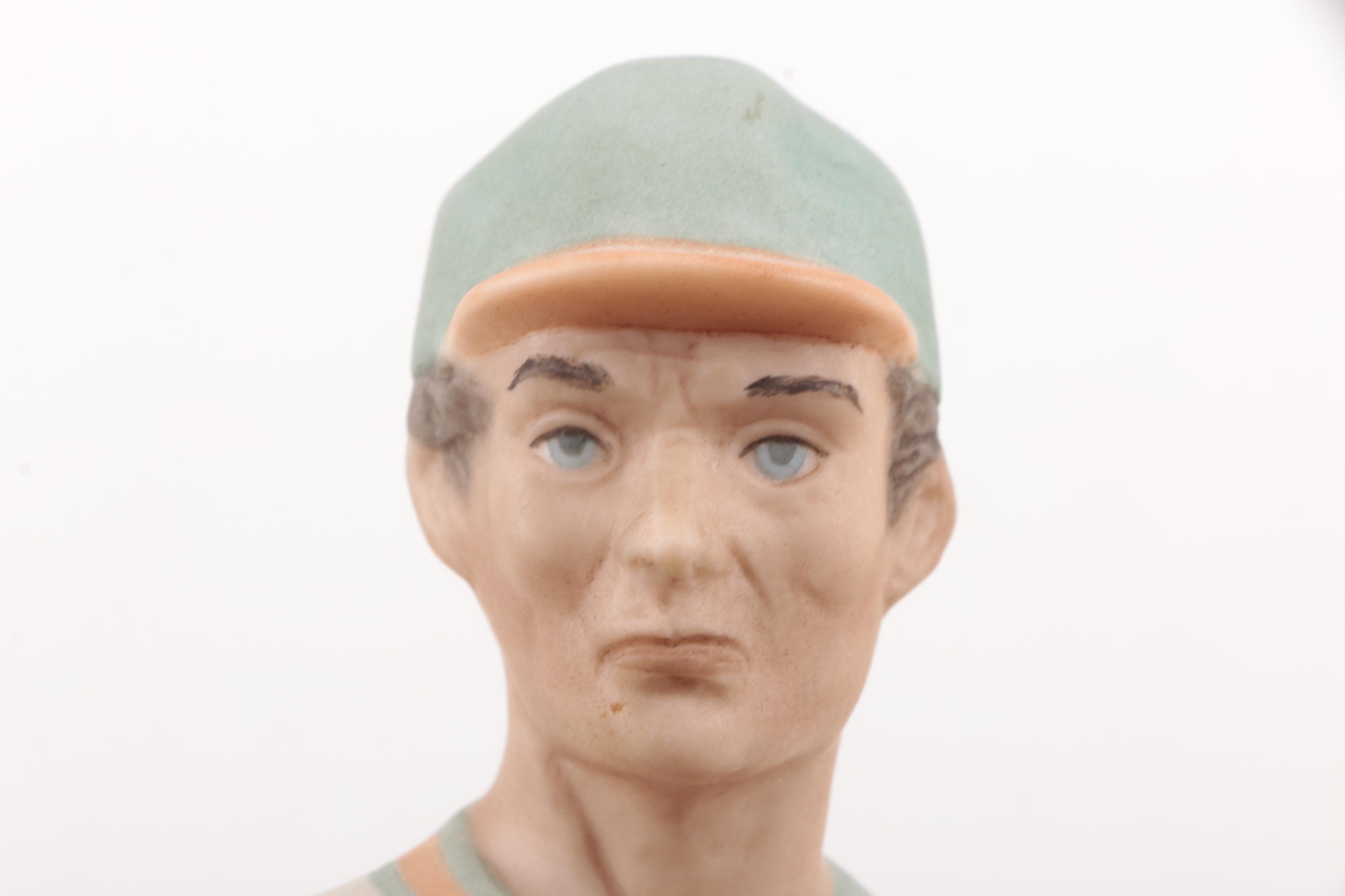 Sports Themed Ceramic Figurines Including Laszo Ispanky