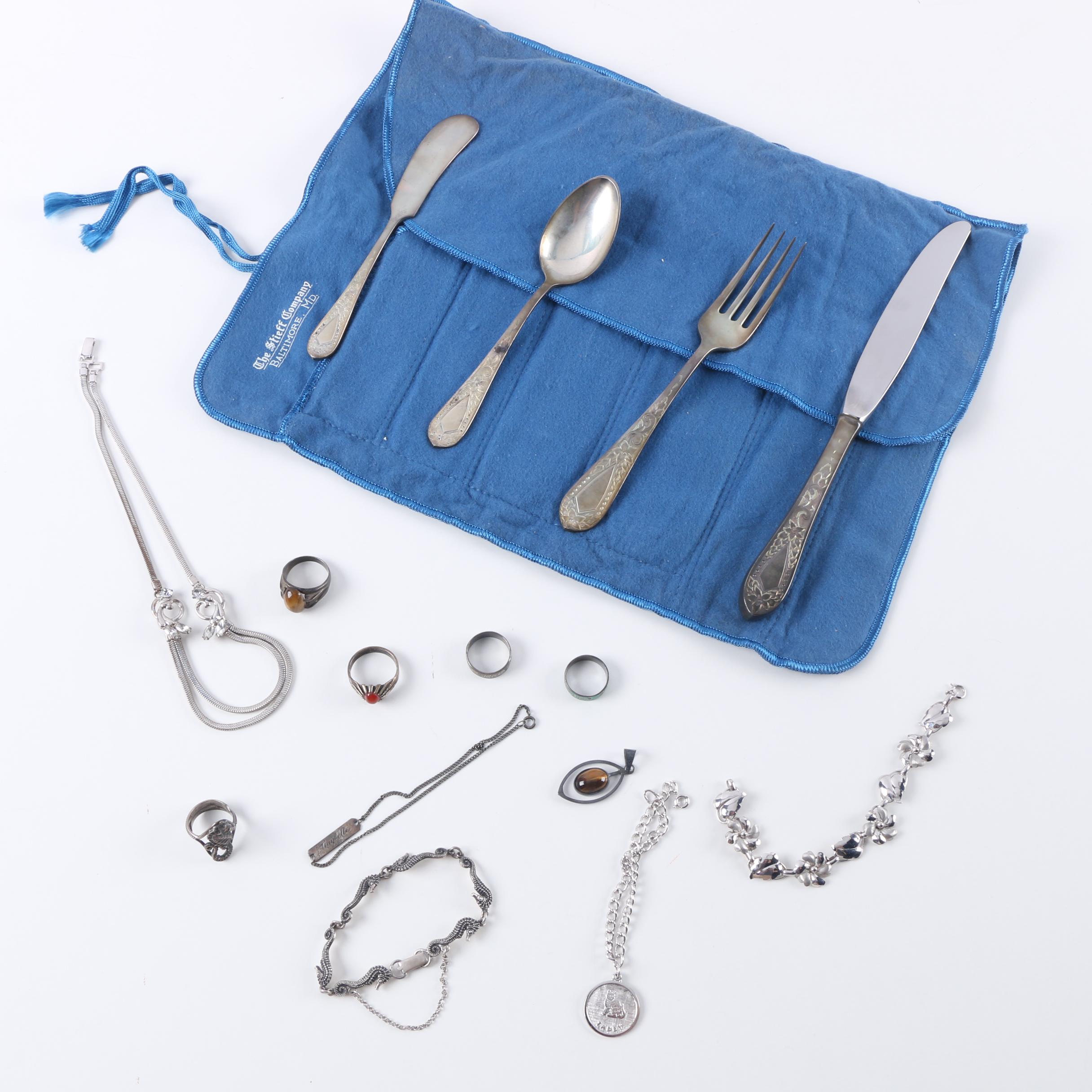 Sterling Silver Jewelry and Utensils