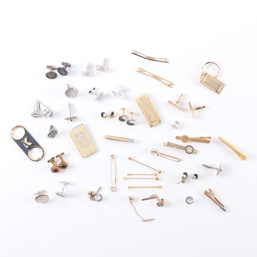 Assorted Cufflinks and Accessories