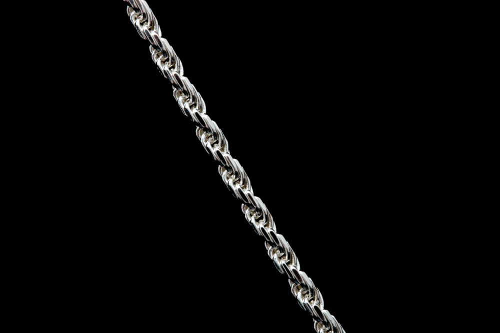 Sterling Silver Rope Necklace