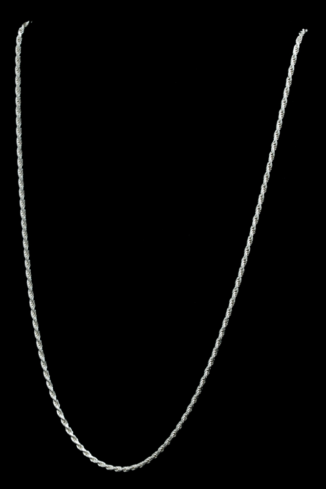 Sterling Silver Rope Necklace