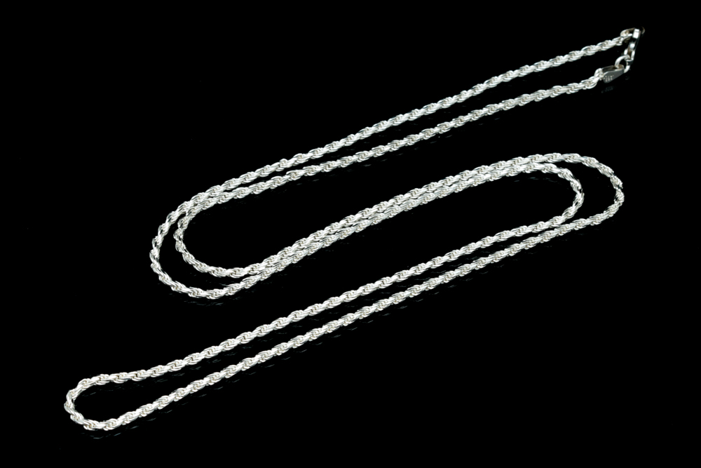 Sterling Silver Rope Necklace