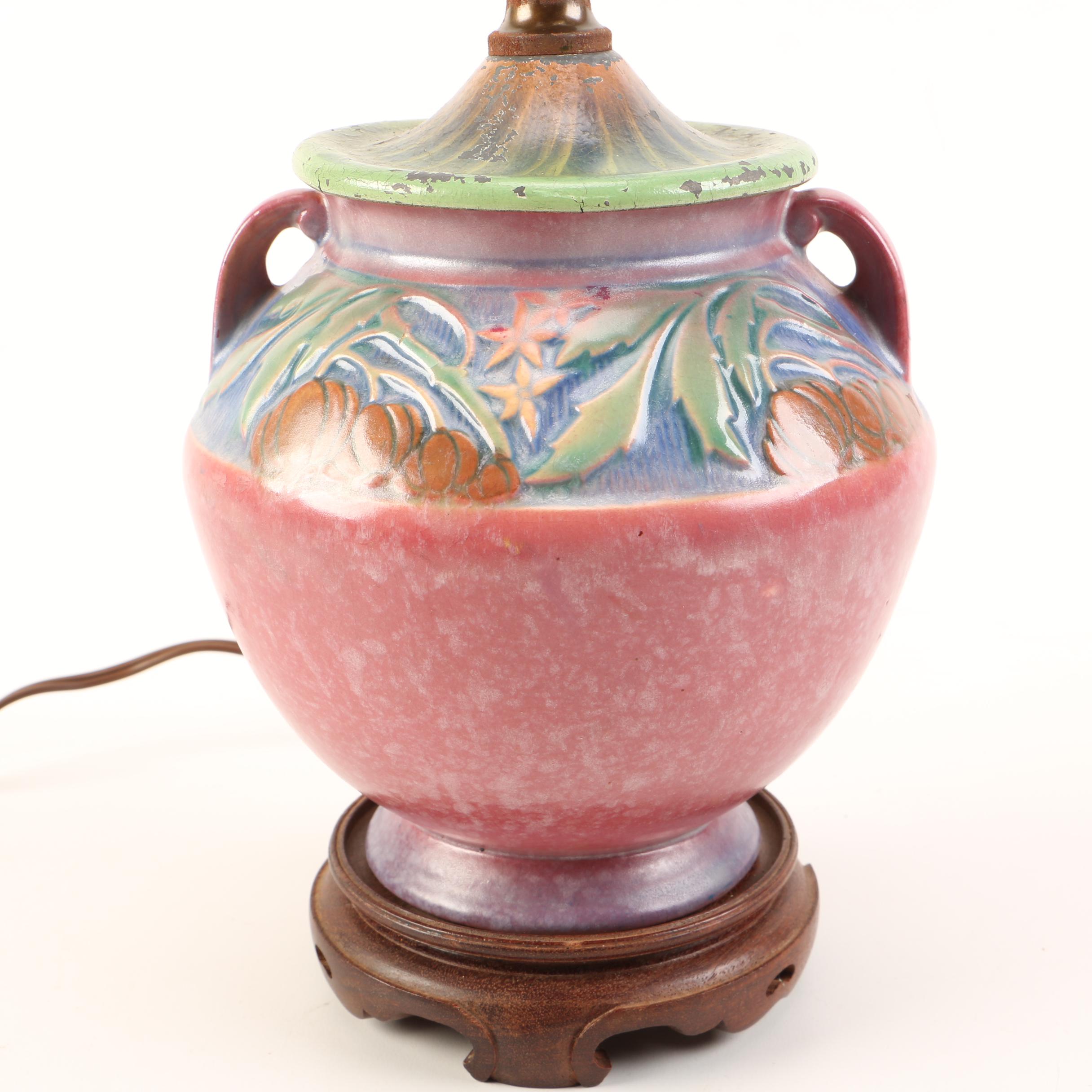 Roseville Art Pottery "Baneda" Lamp
