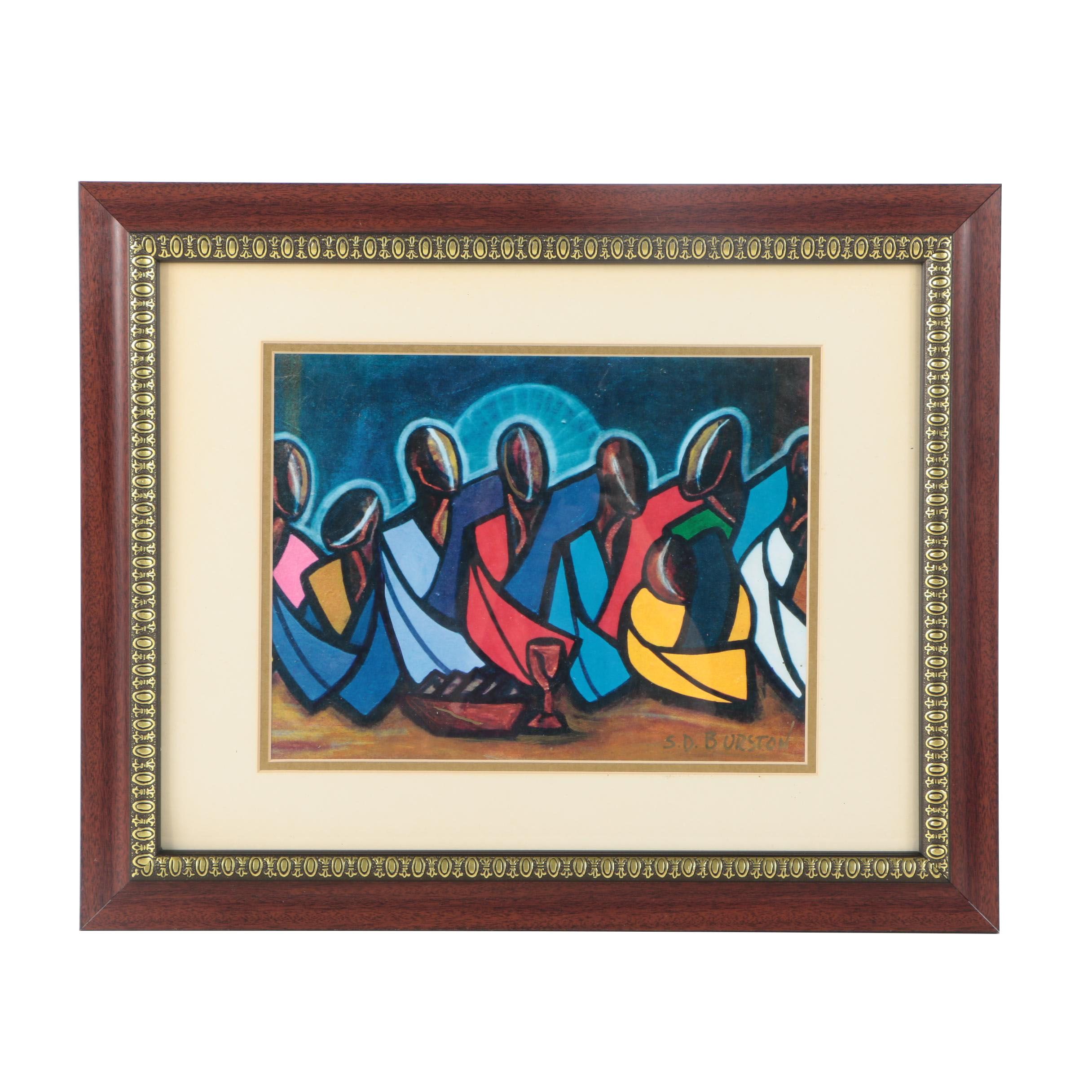 Sam D. Burston Giclee Print on Paper "Sacred Meal"