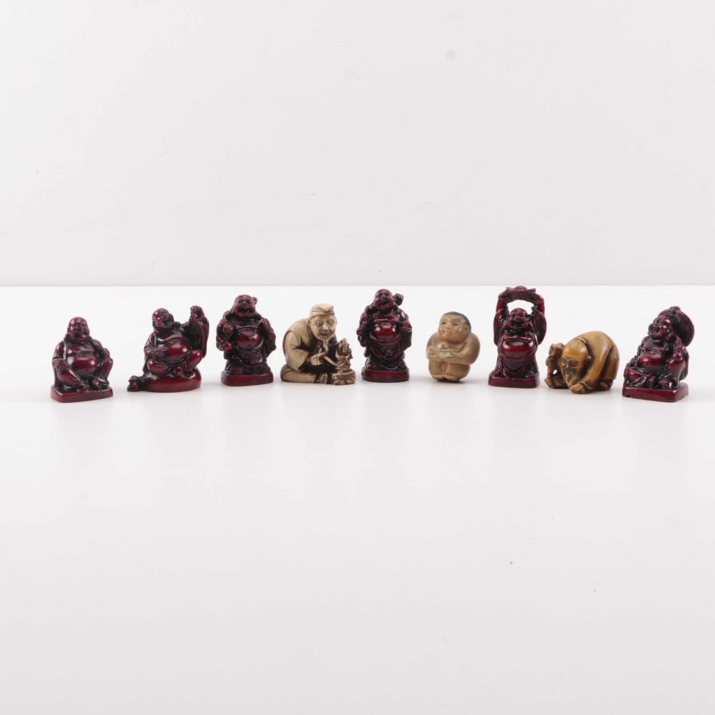 Stone and Resin Budai Figurines