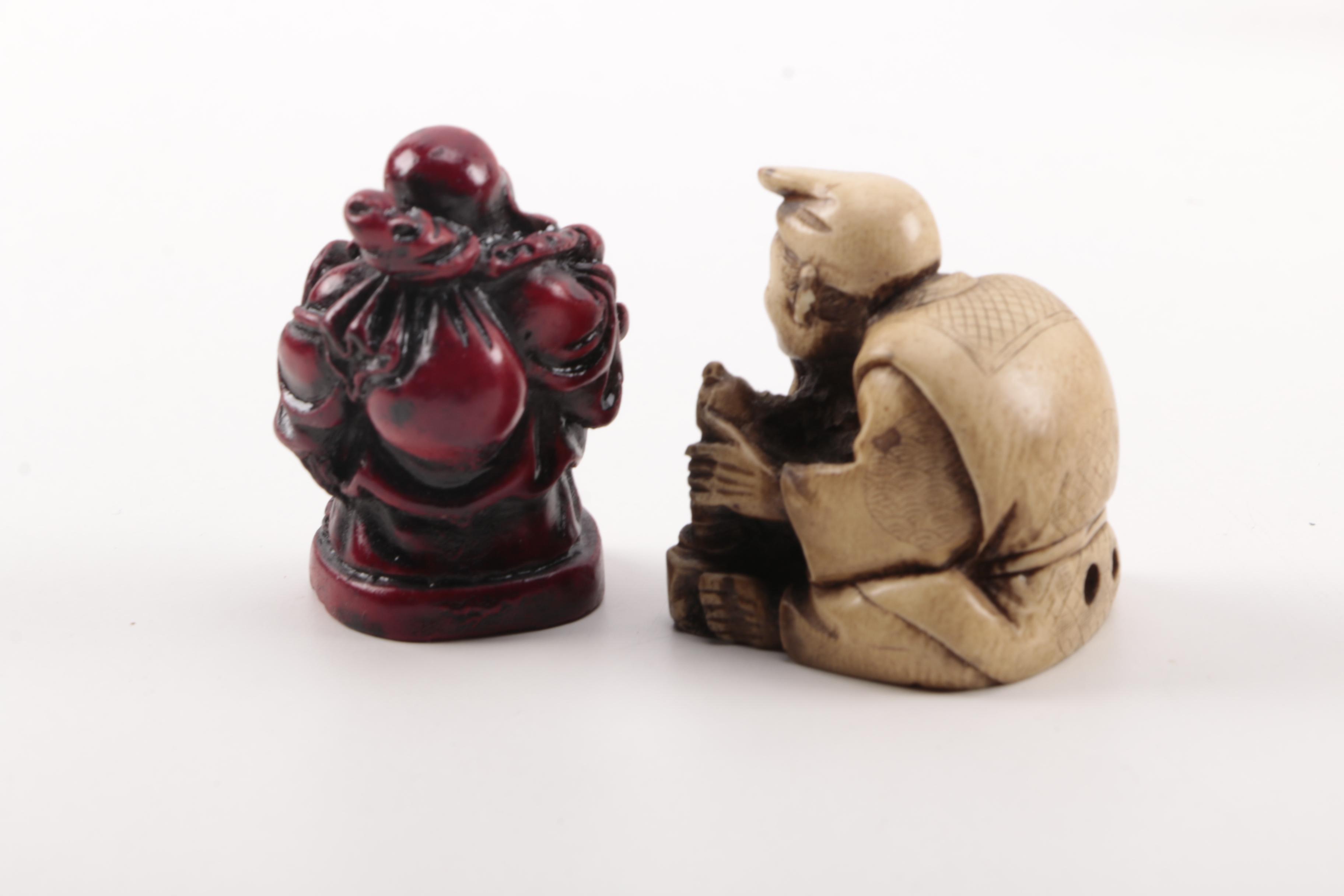 Stone and Resin Budai Figurines