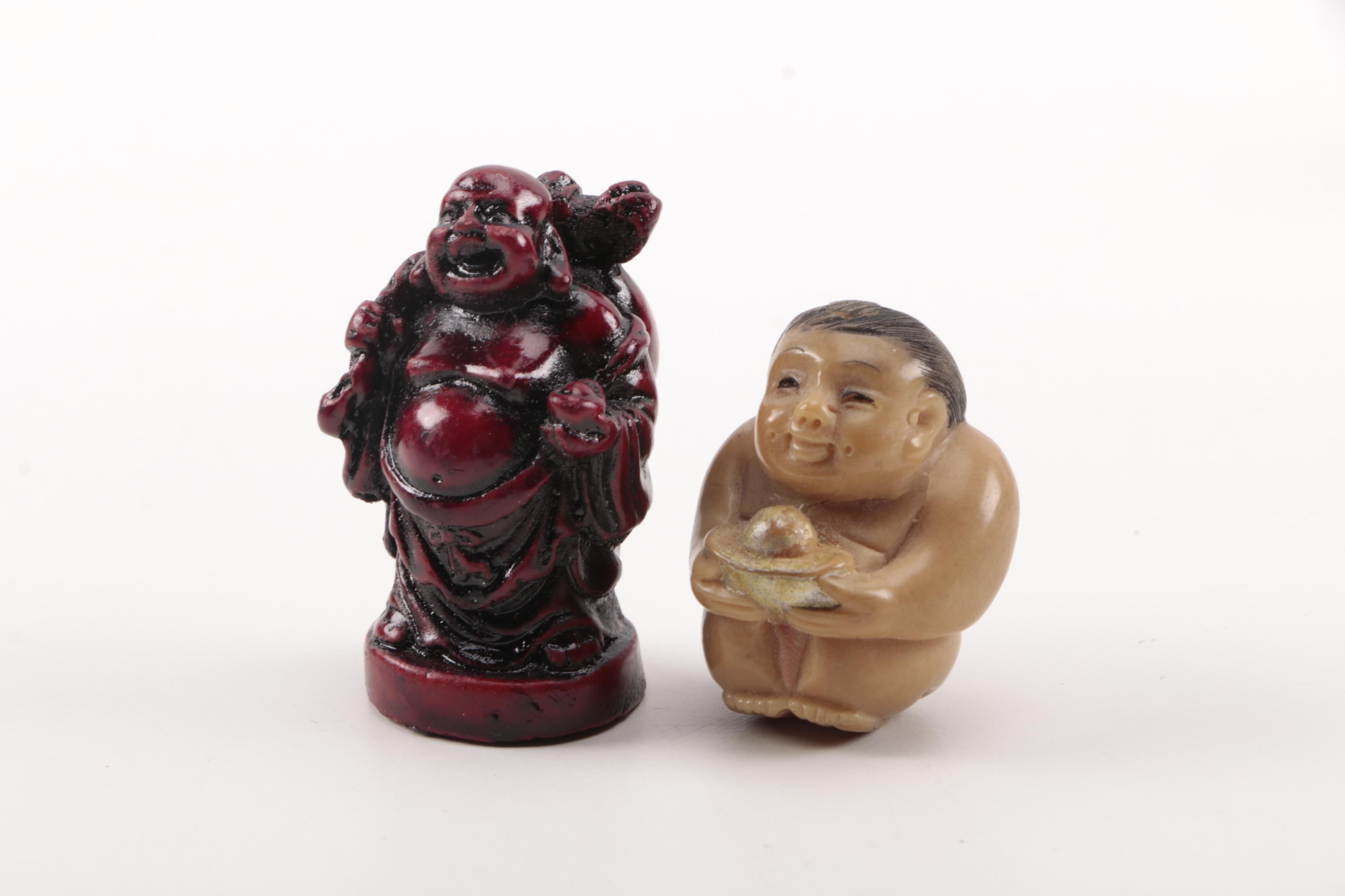 Stone and Resin Budai Figurines