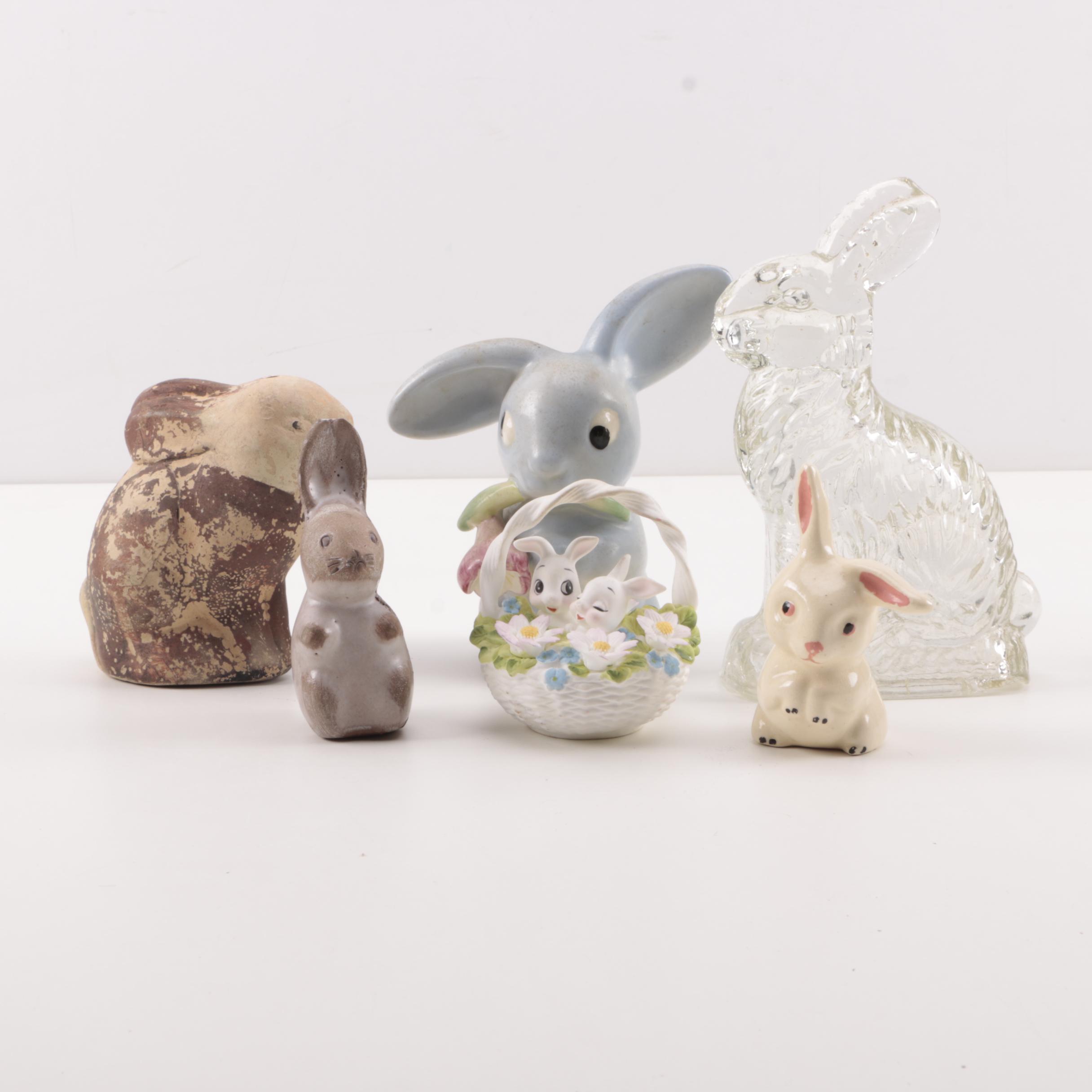 Collection of Rabbit Figurines including Goebel