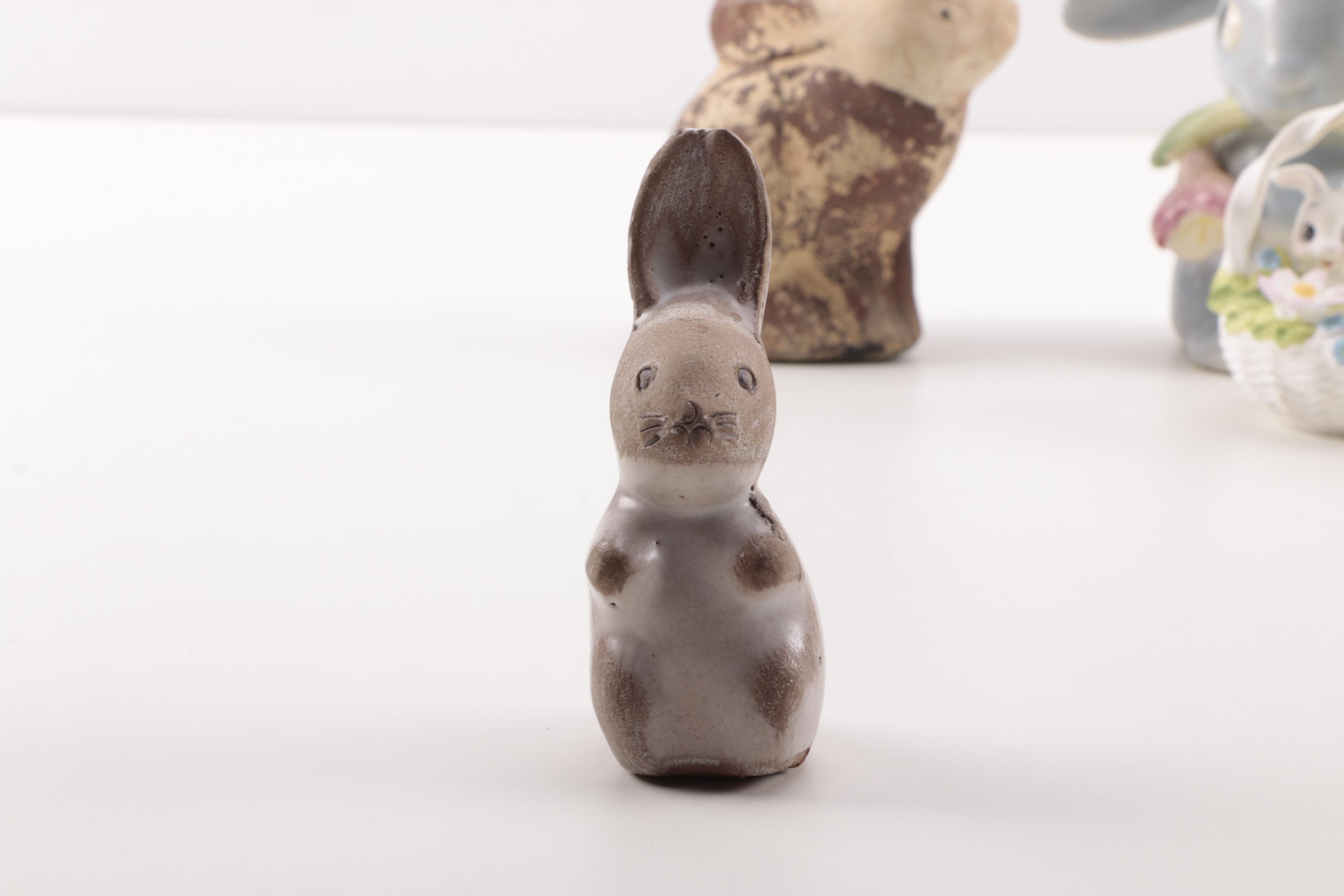 Collection of Rabbit Figurines including Goebel