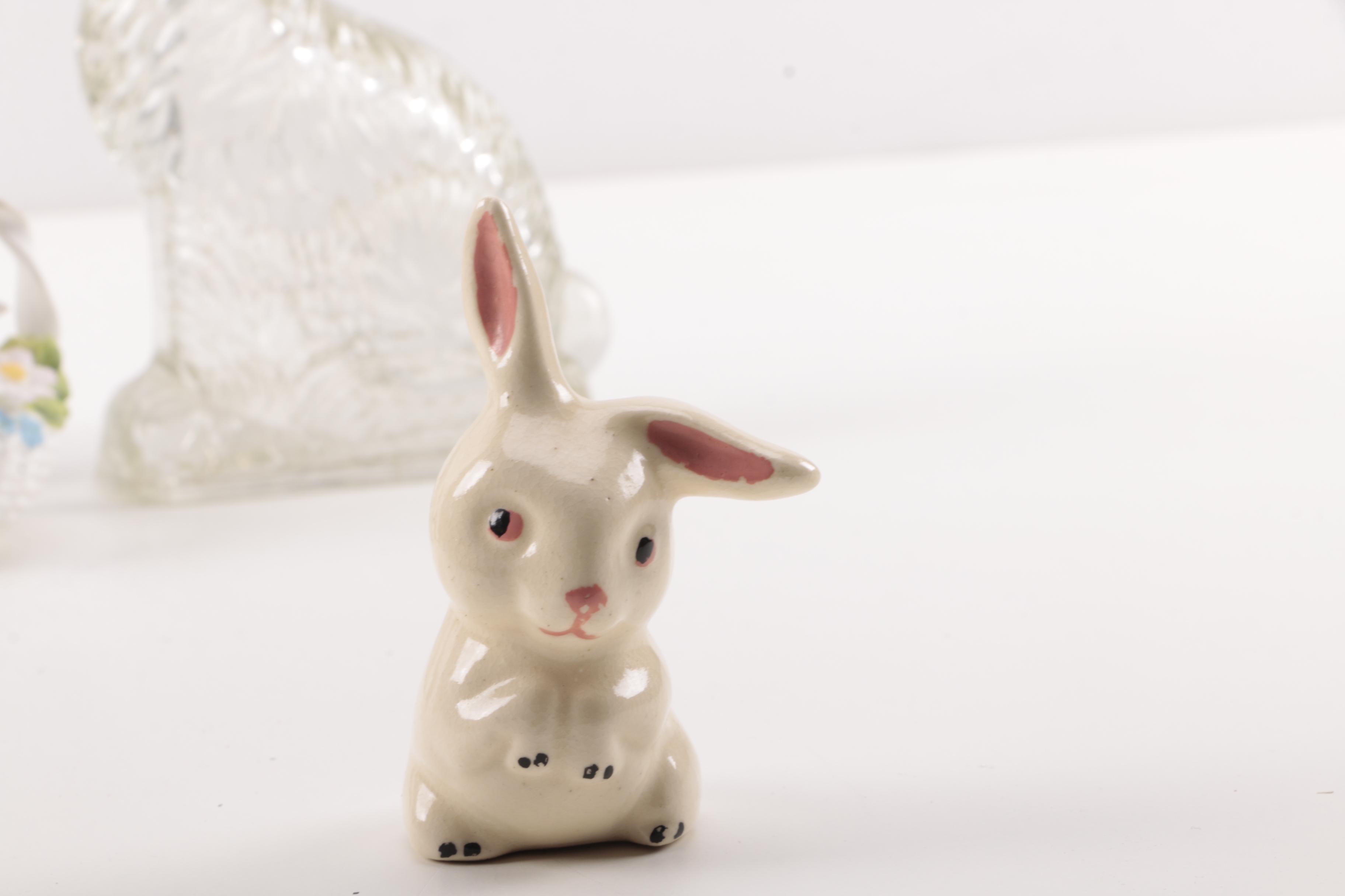 Collection of Rabbit Figurines including Goebel