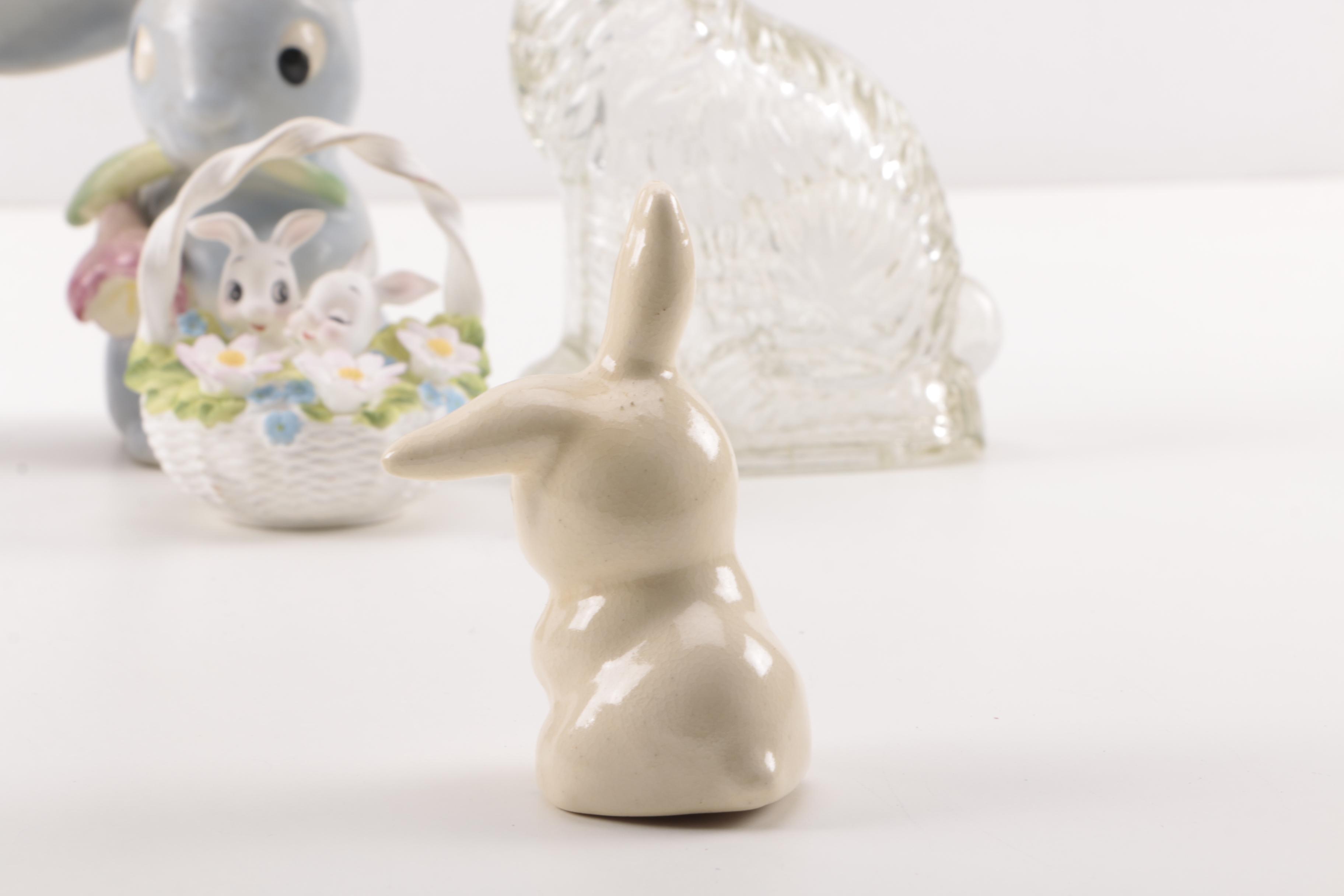Collection of Rabbit Figurines including Goebel