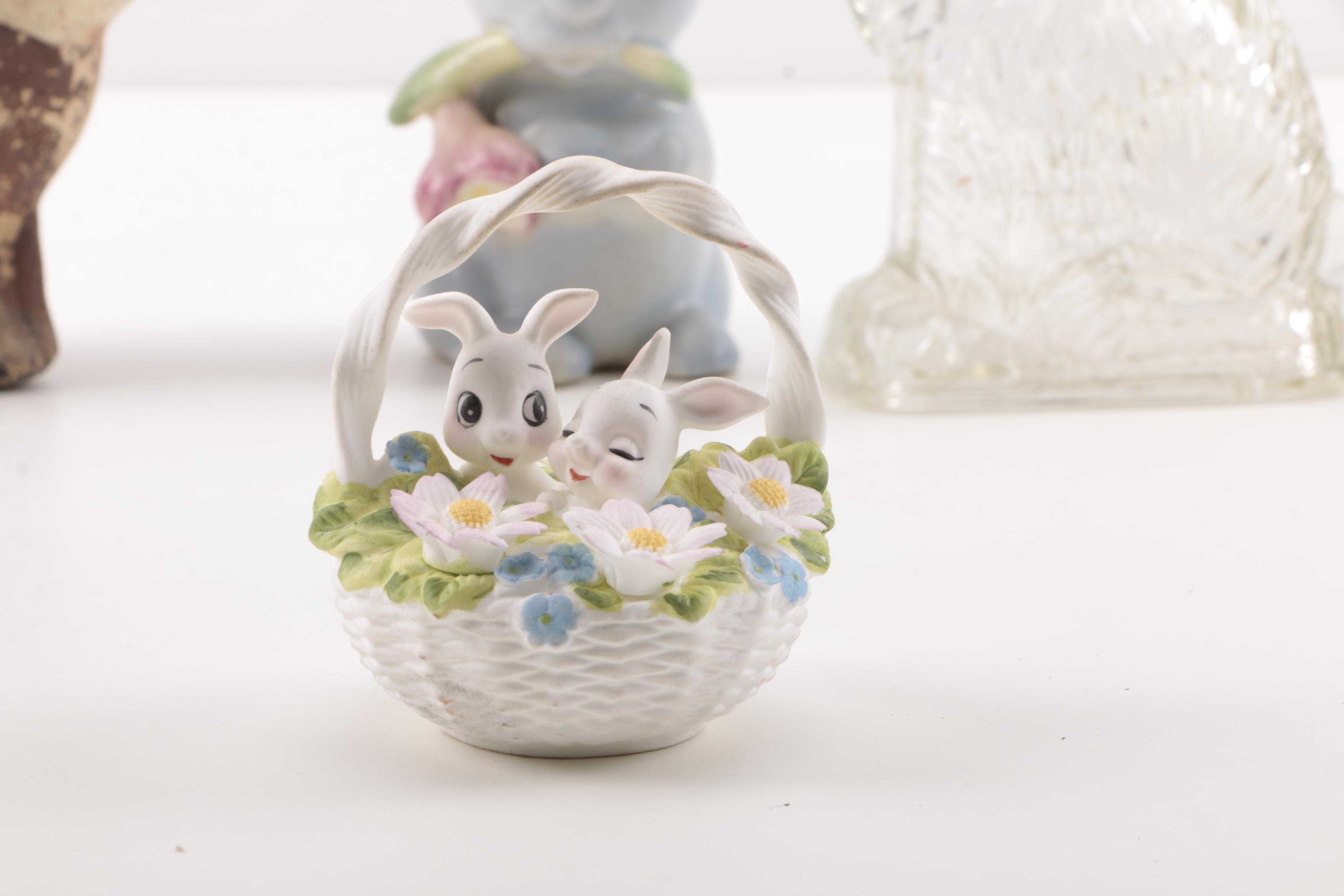 Collection of Rabbit Figurines including Goebel