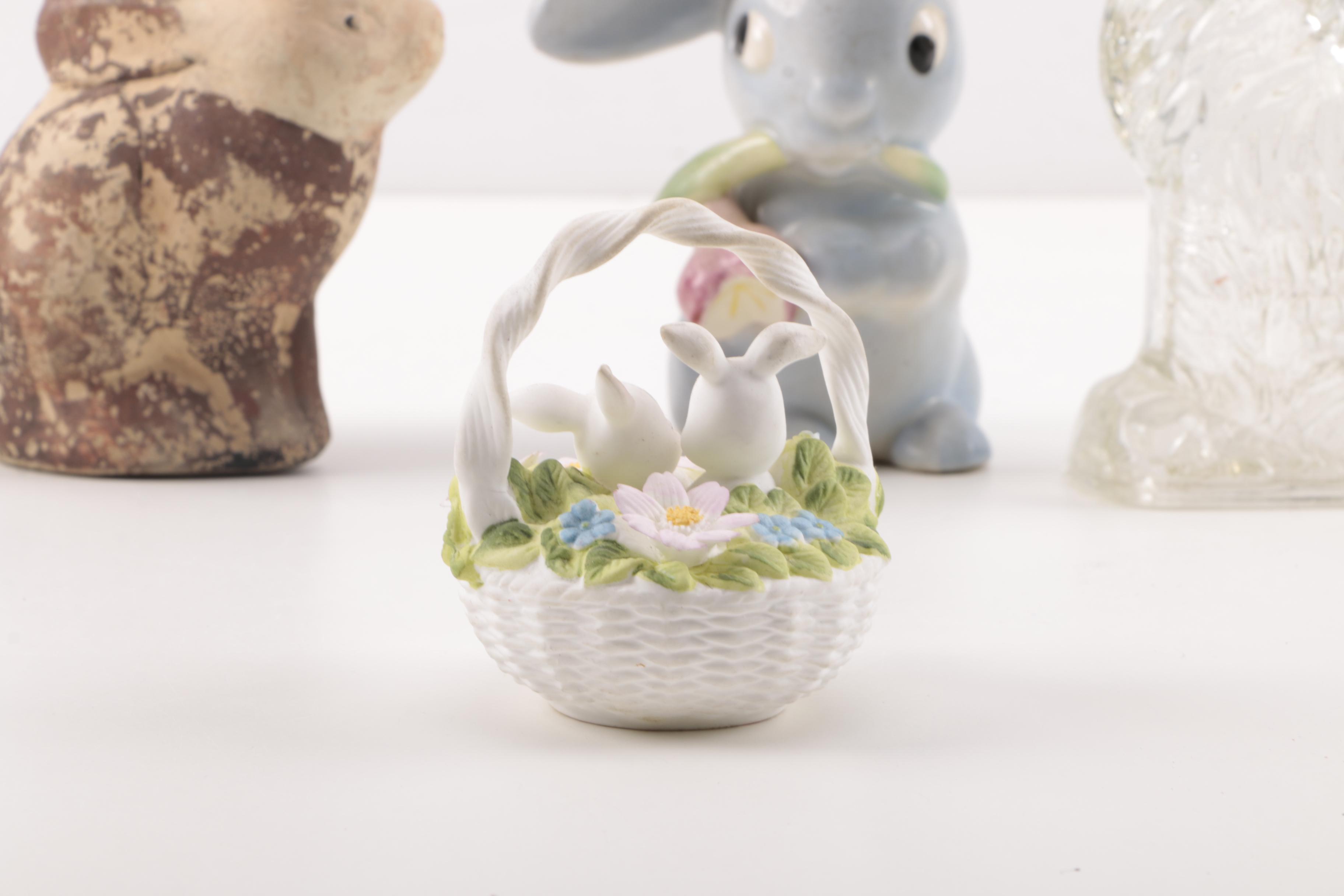 Collection of Rabbit Figurines including Goebel