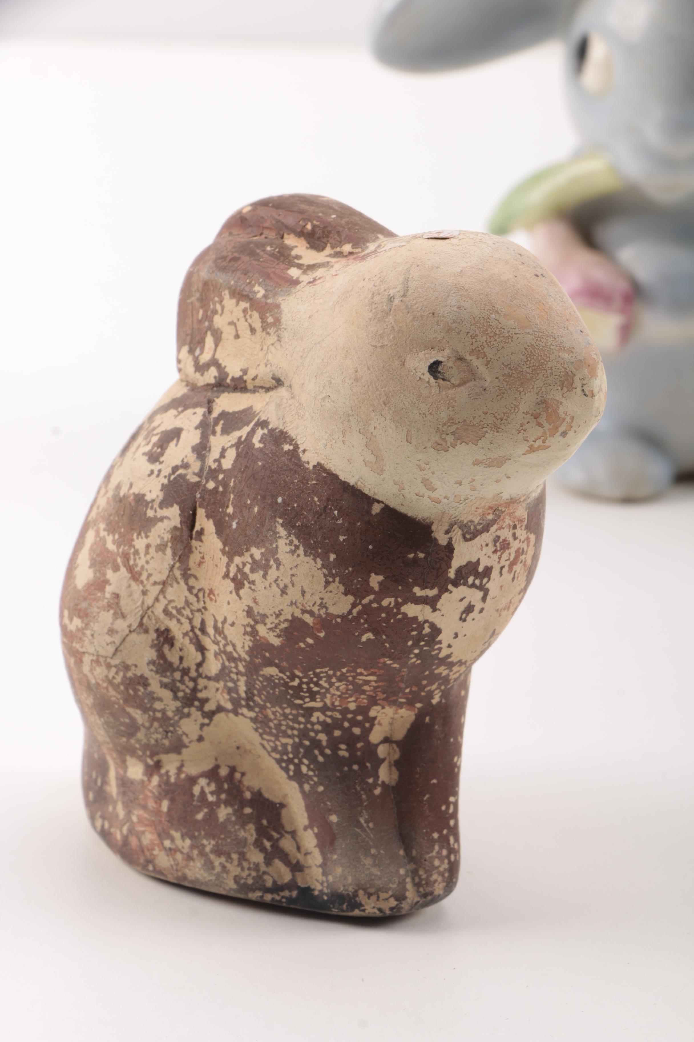 Collection of Rabbit Figurines including Goebel
