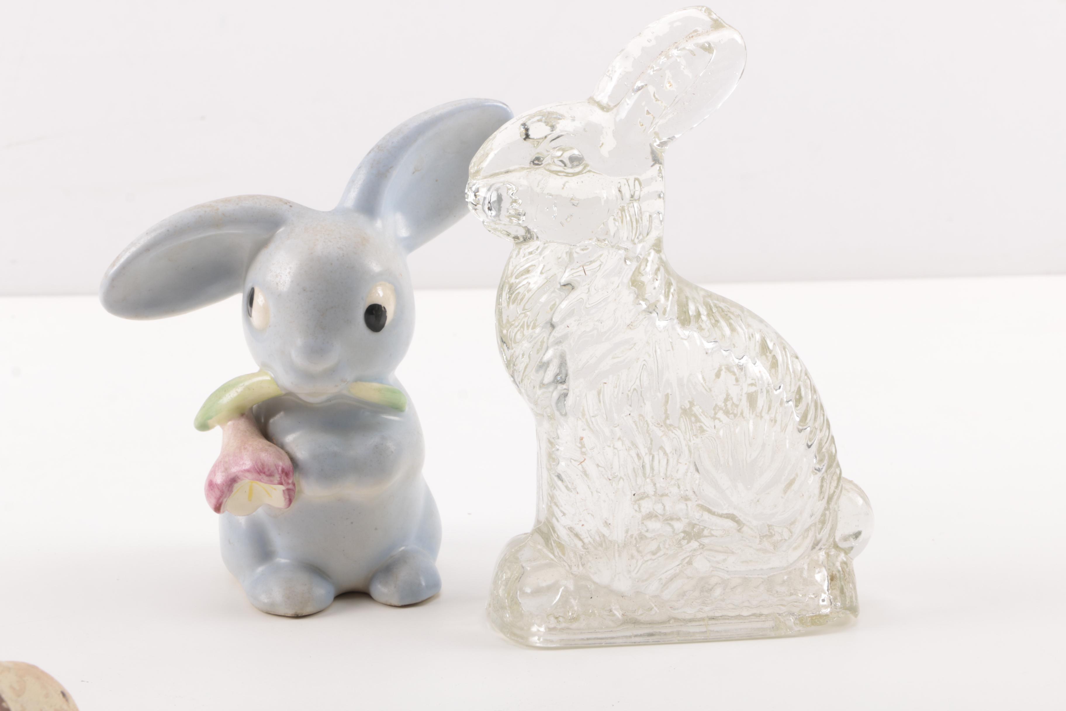 Collection of Rabbit Figurines including Goebel