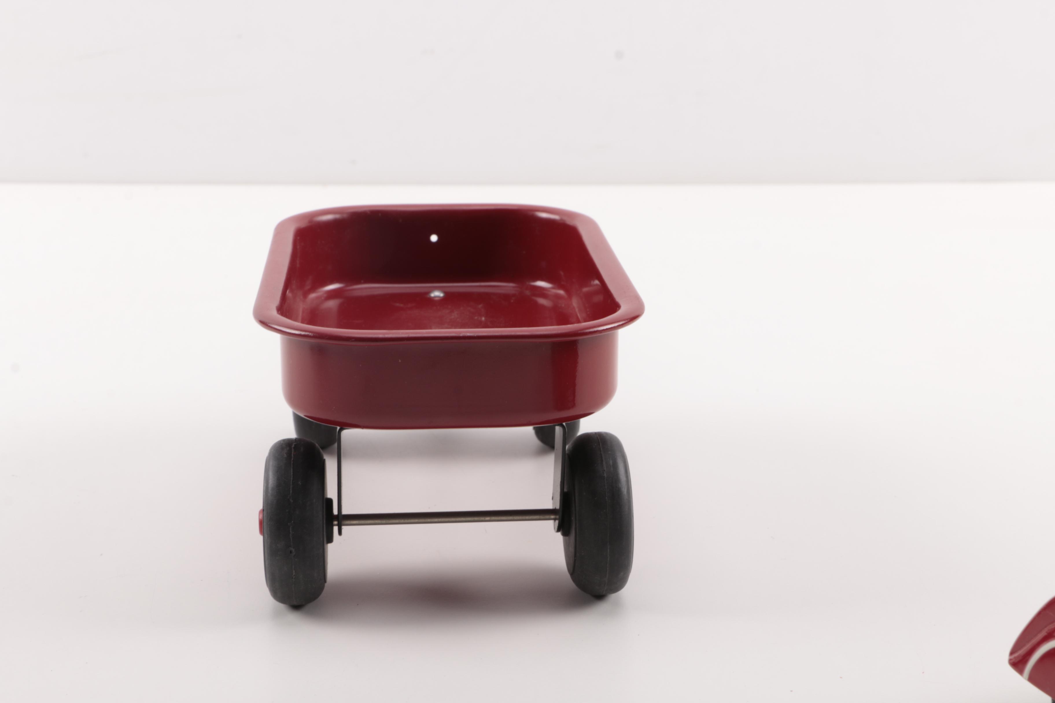 Three Toy Sized Wagons