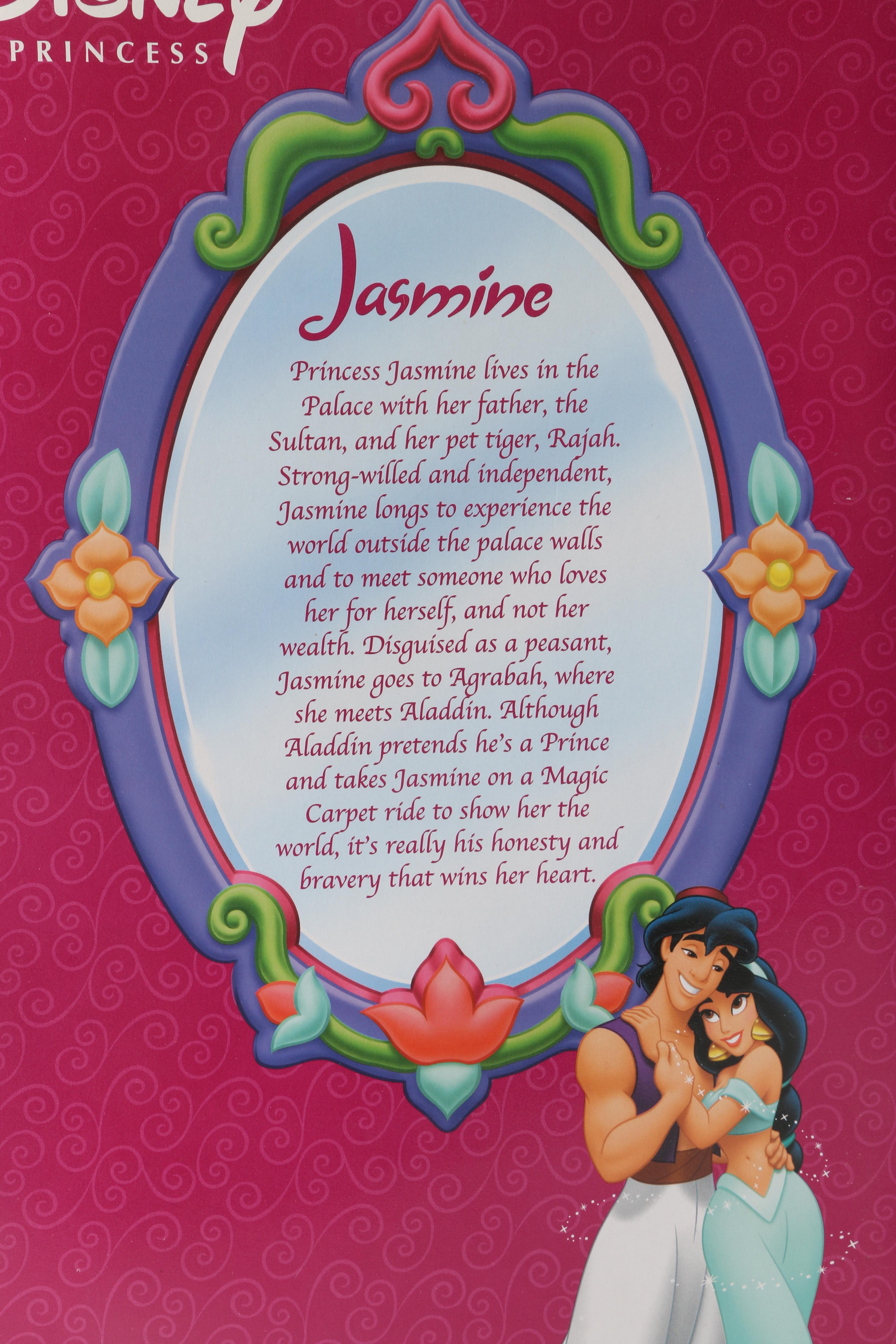 Disney Princess Snow White and Jasmine Porcelain Dolls