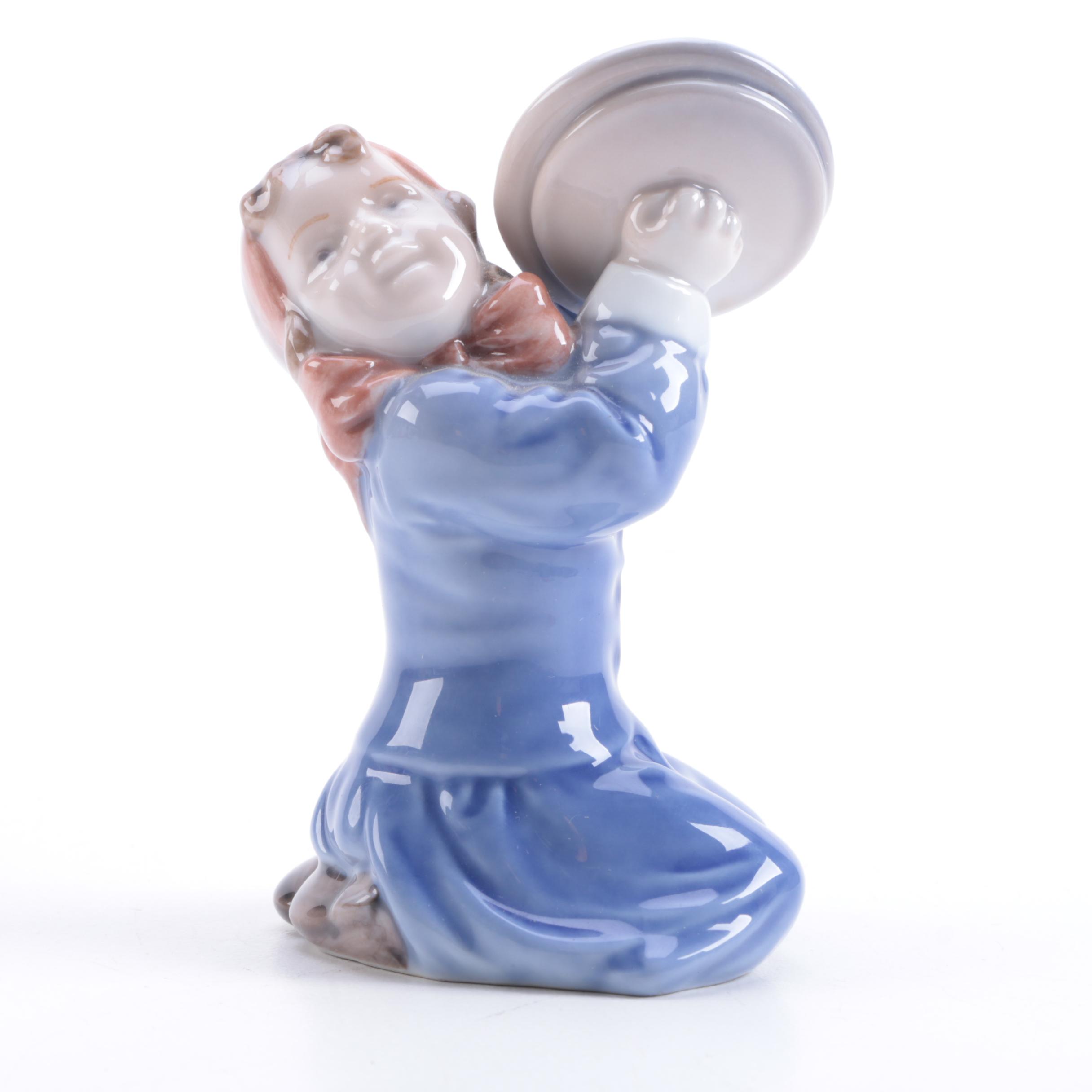 Royal Copenhagen "Girl with Cymbals" Porcelain Figurine