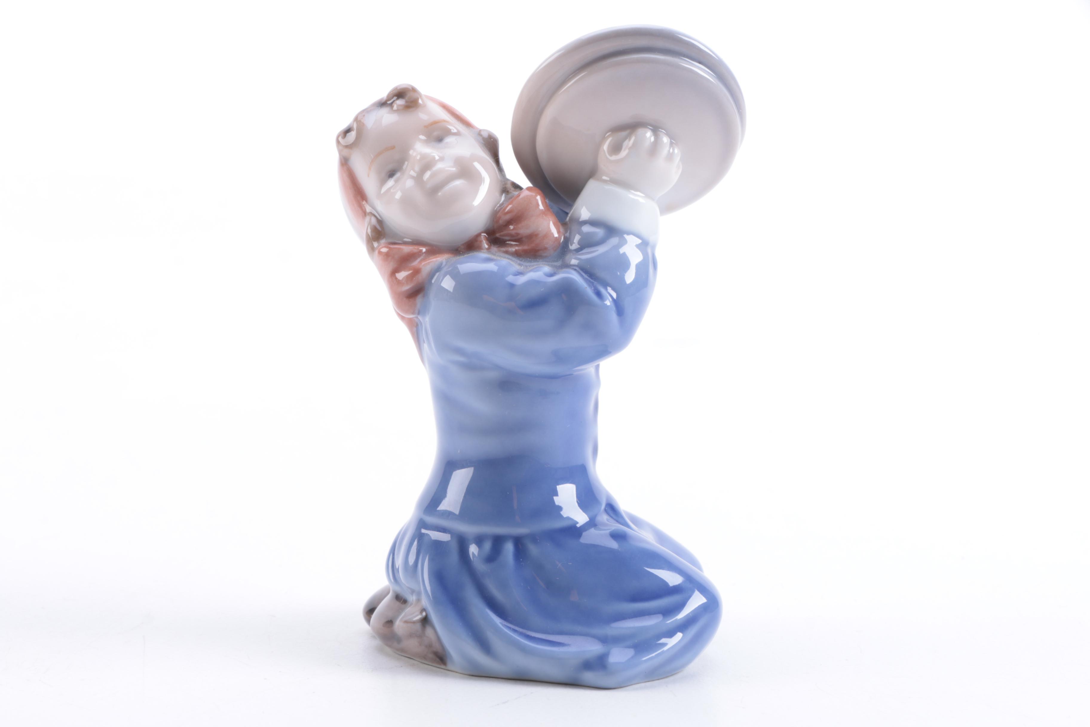 Royal Copenhagen "Girl with Cymbals" Porcelain Figurine