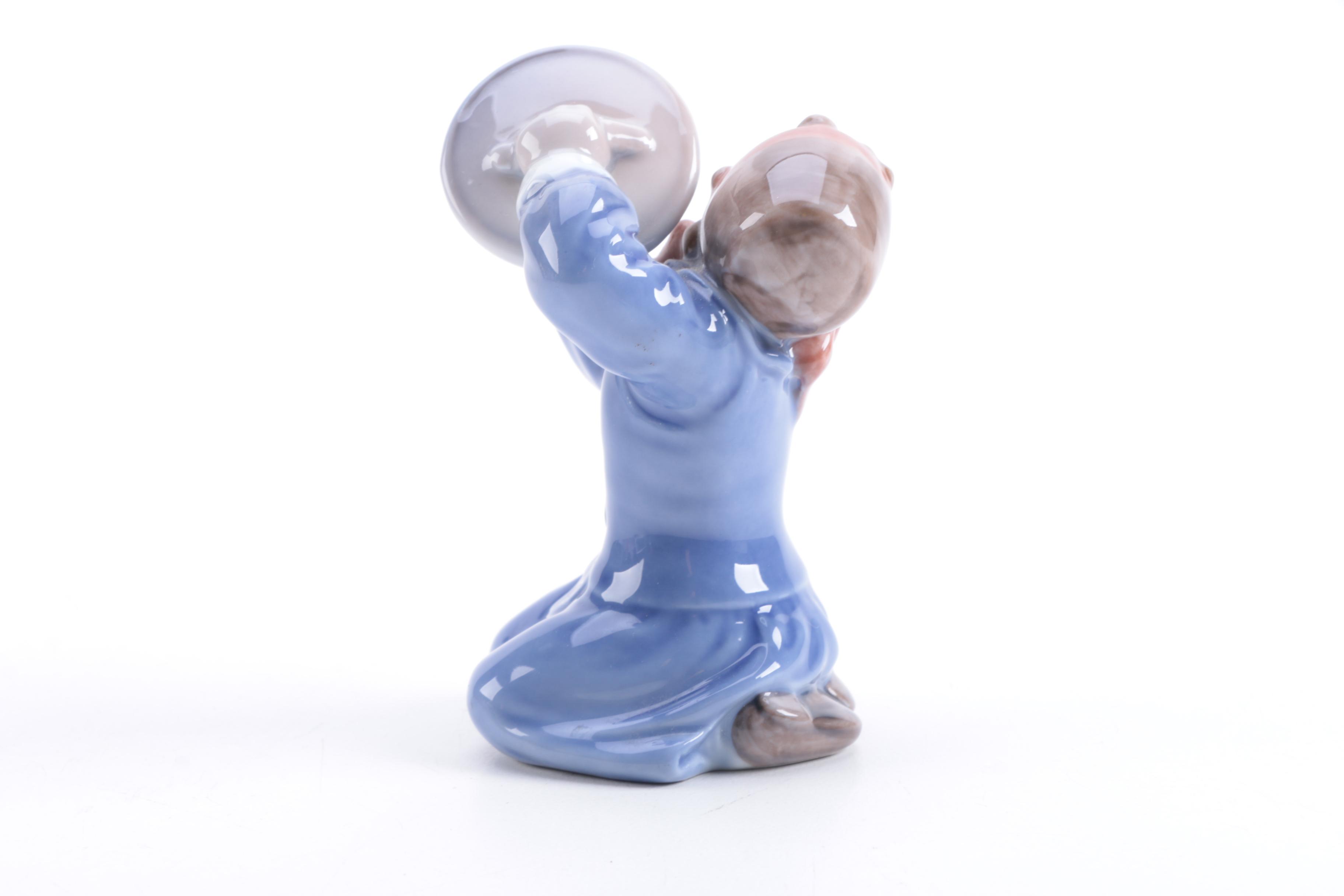 Royal Copenhagen "Girl with Cymbals" Porcelain Figurine