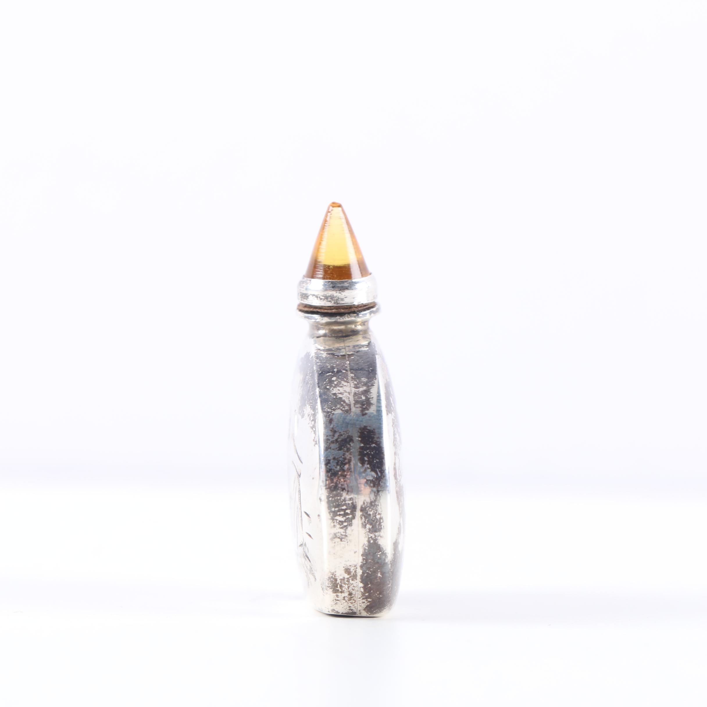 Vintage Sterling Silver Snuff Bottle
