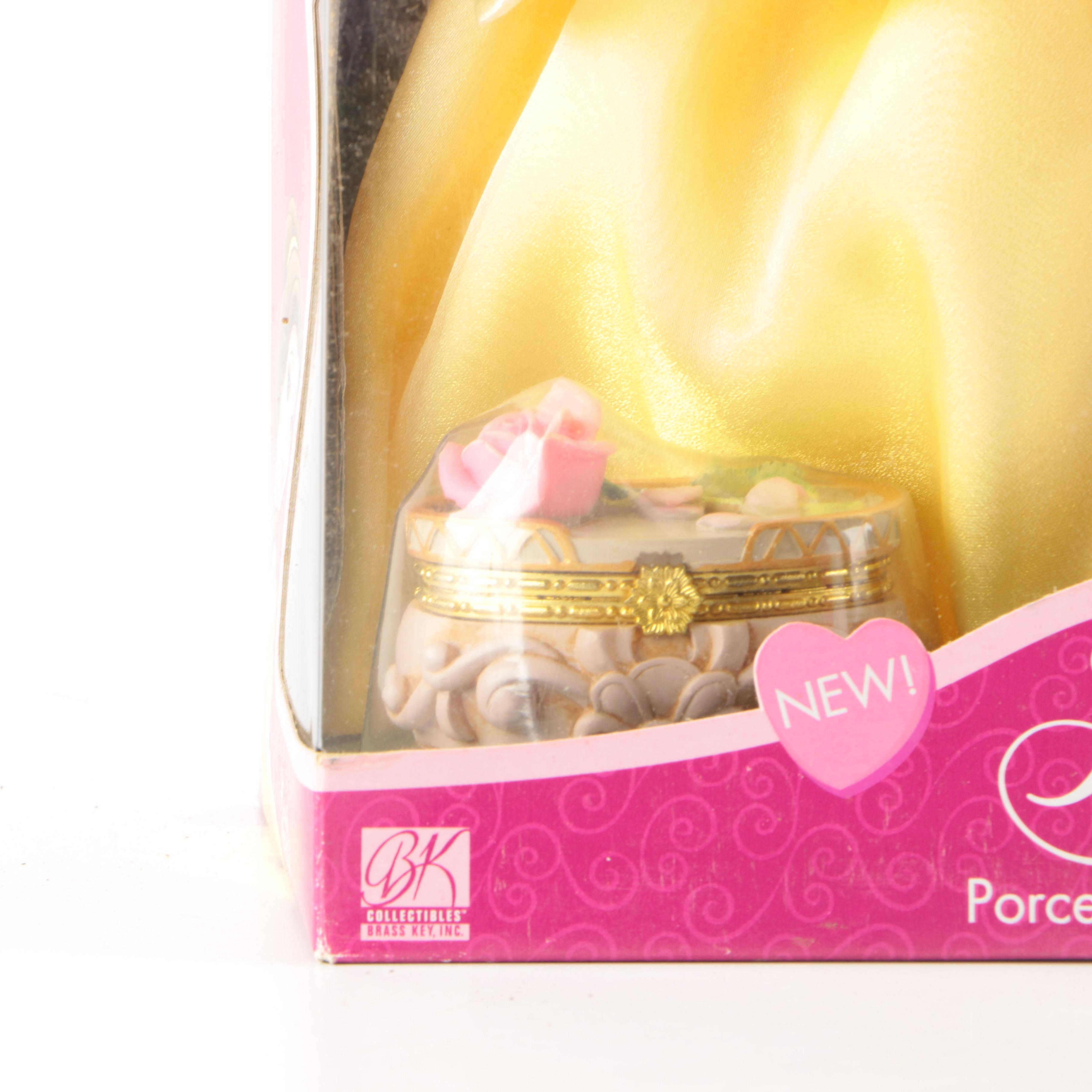 Disney Princess Cinderella and Belle Porcelain Dolls