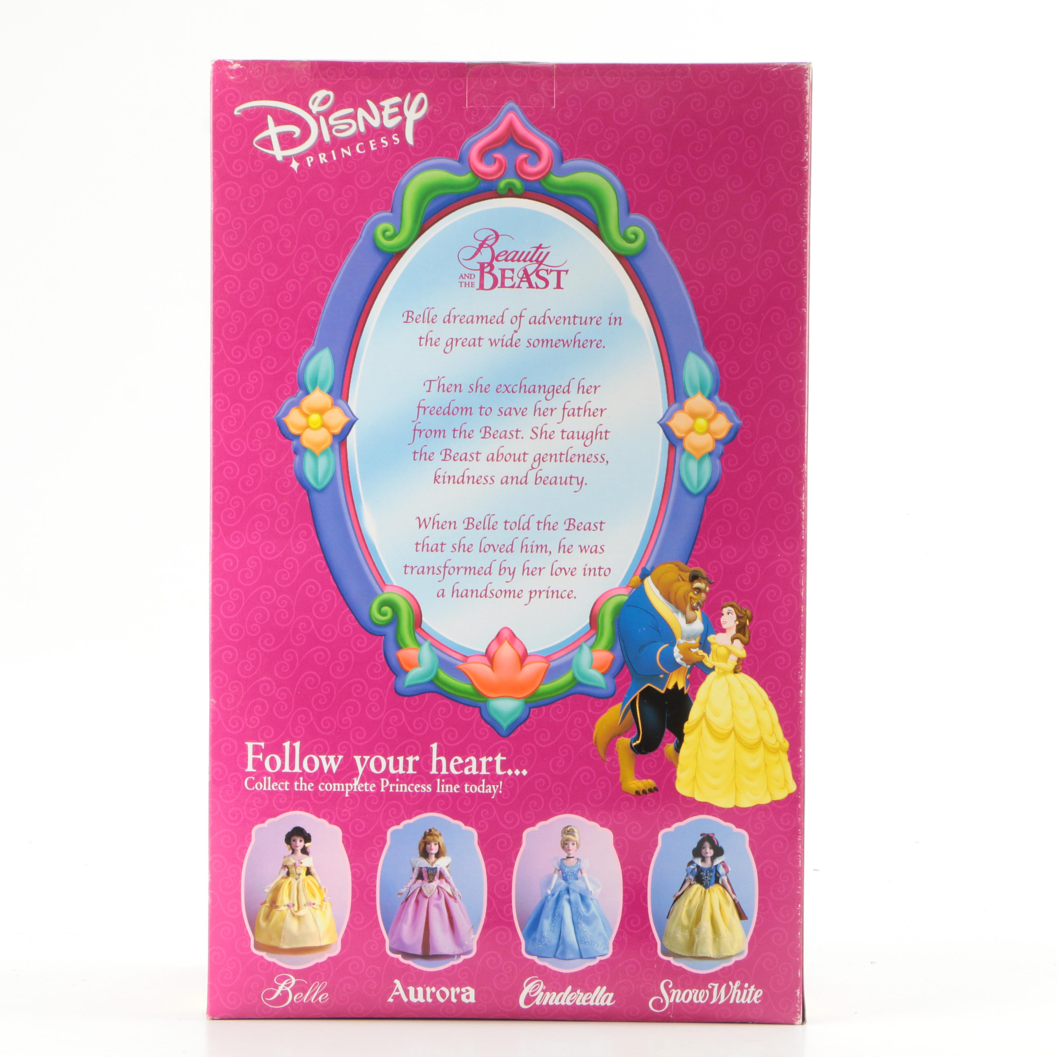 Disney Princess Cinderella and Belle Porcelain Dolls