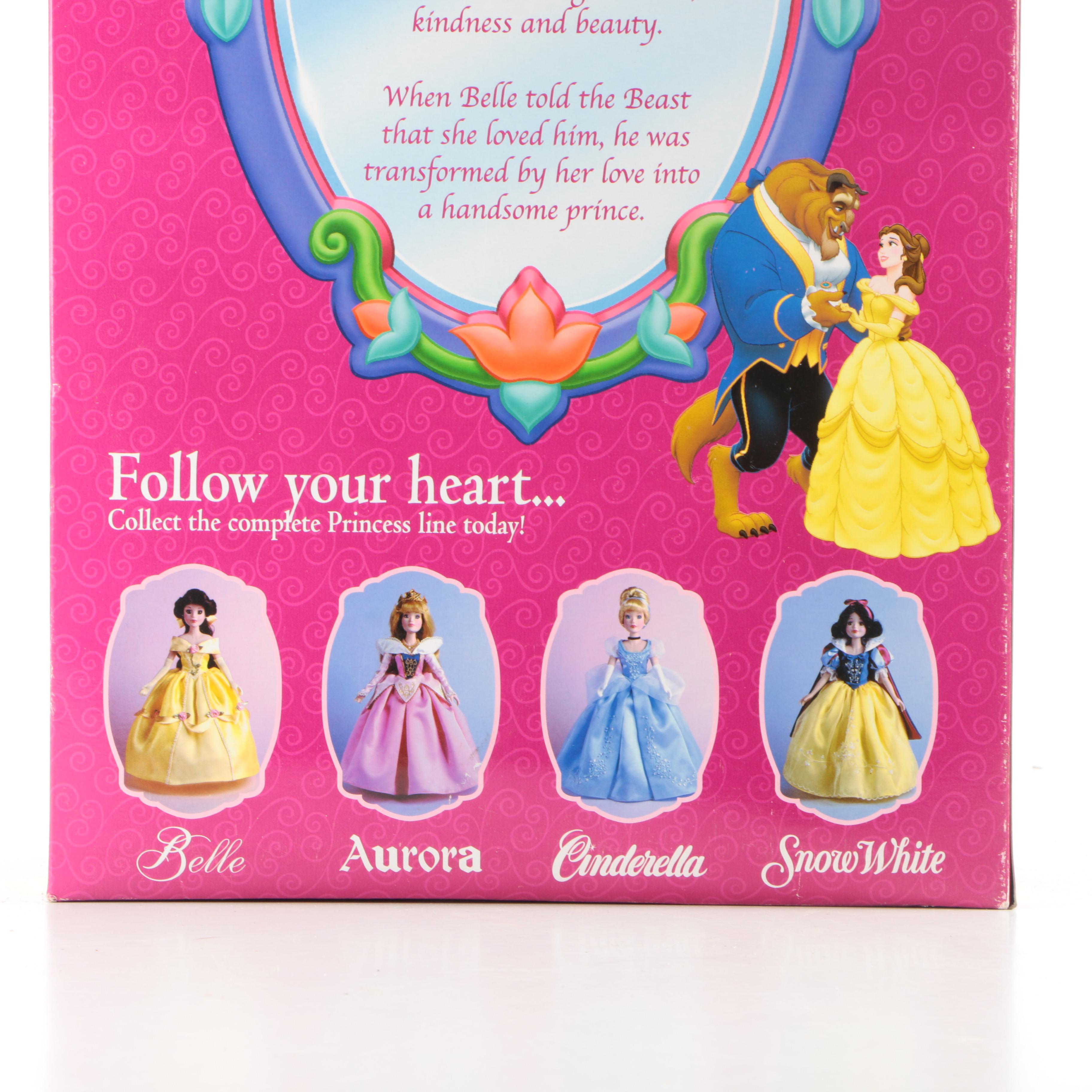Disney Princess Cinderella and Belle Porcelain Dolls
