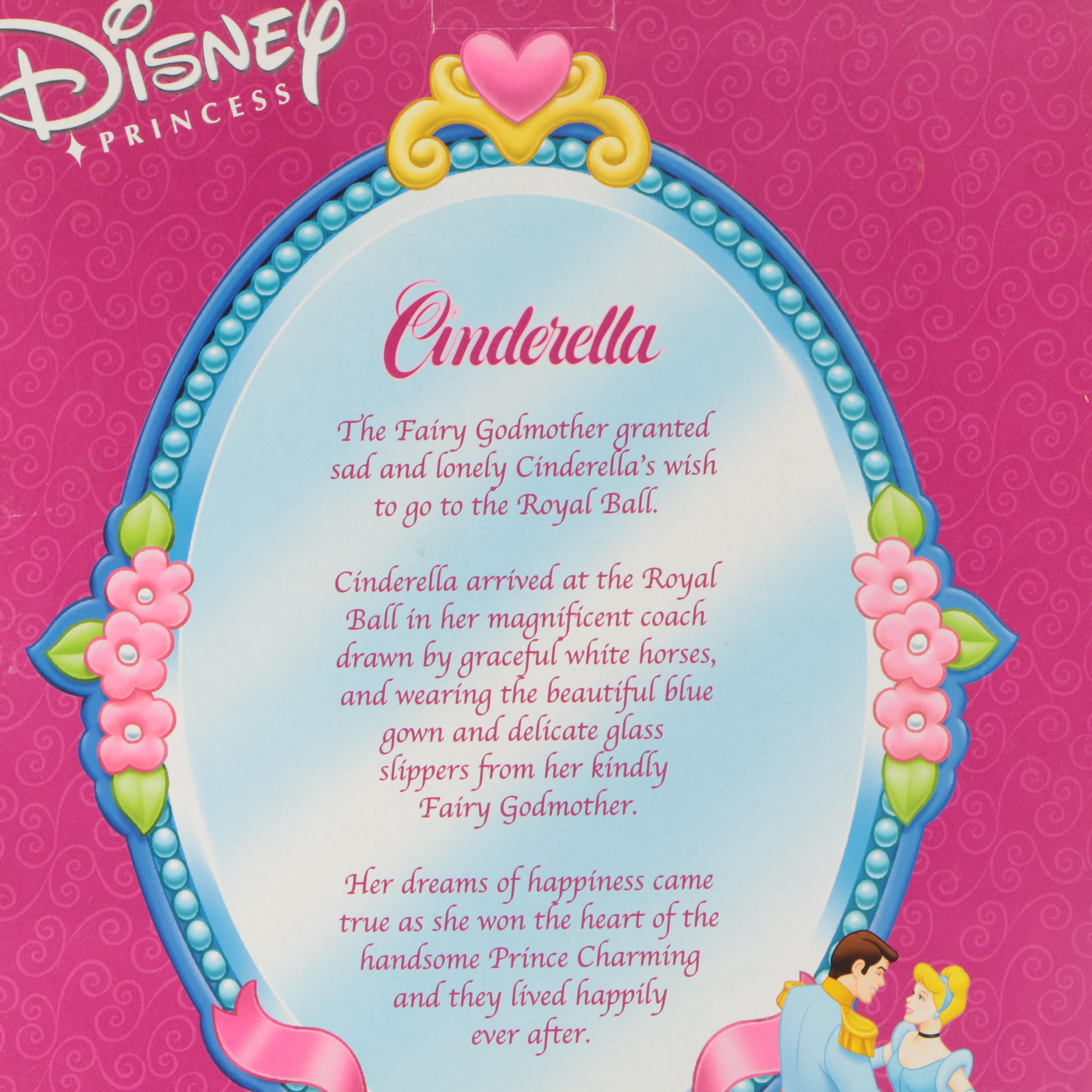 Disney Princess Cinderella and Belle Porcelain Dolls