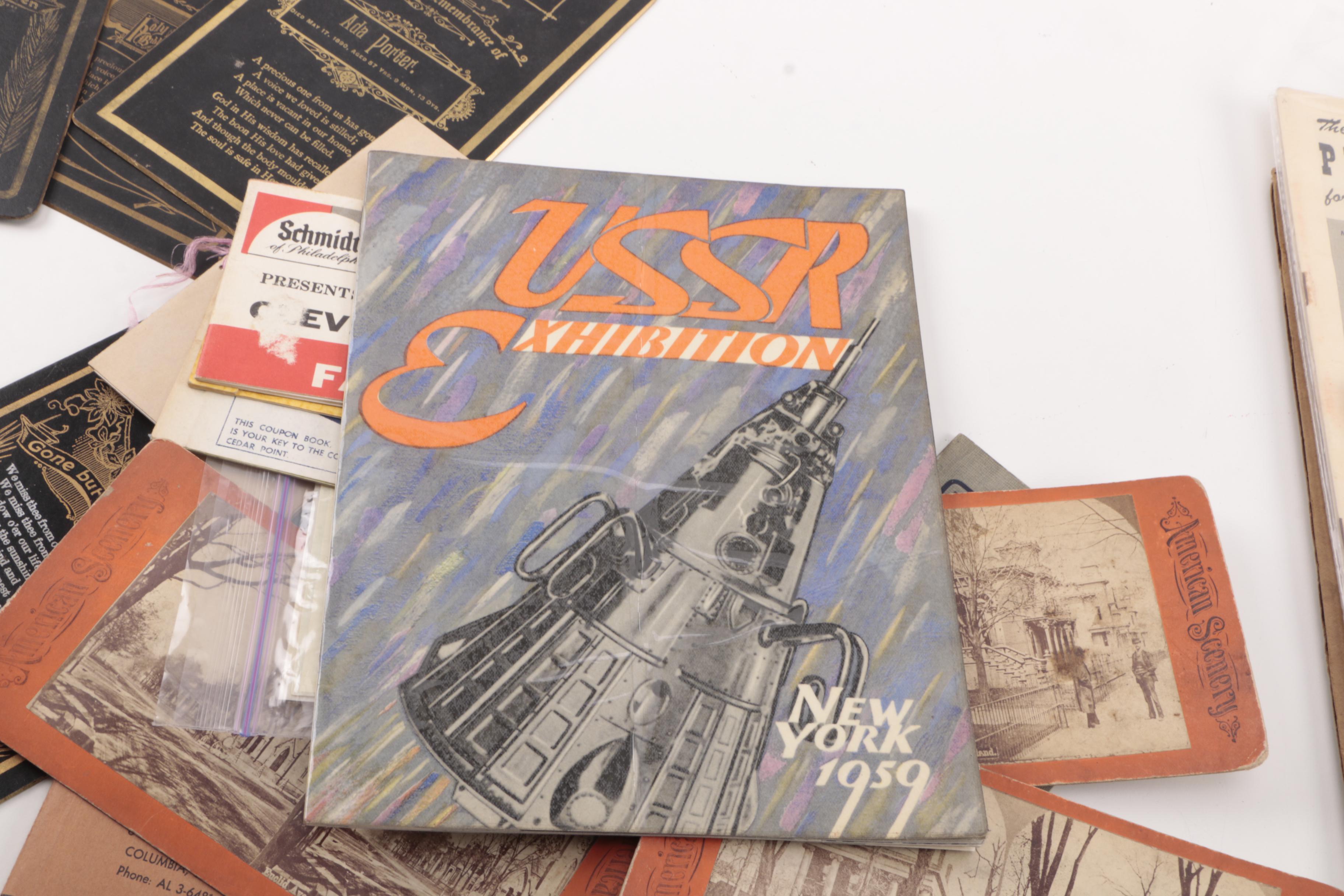 Collection of Ephemera Including New York World's Fair Brochures