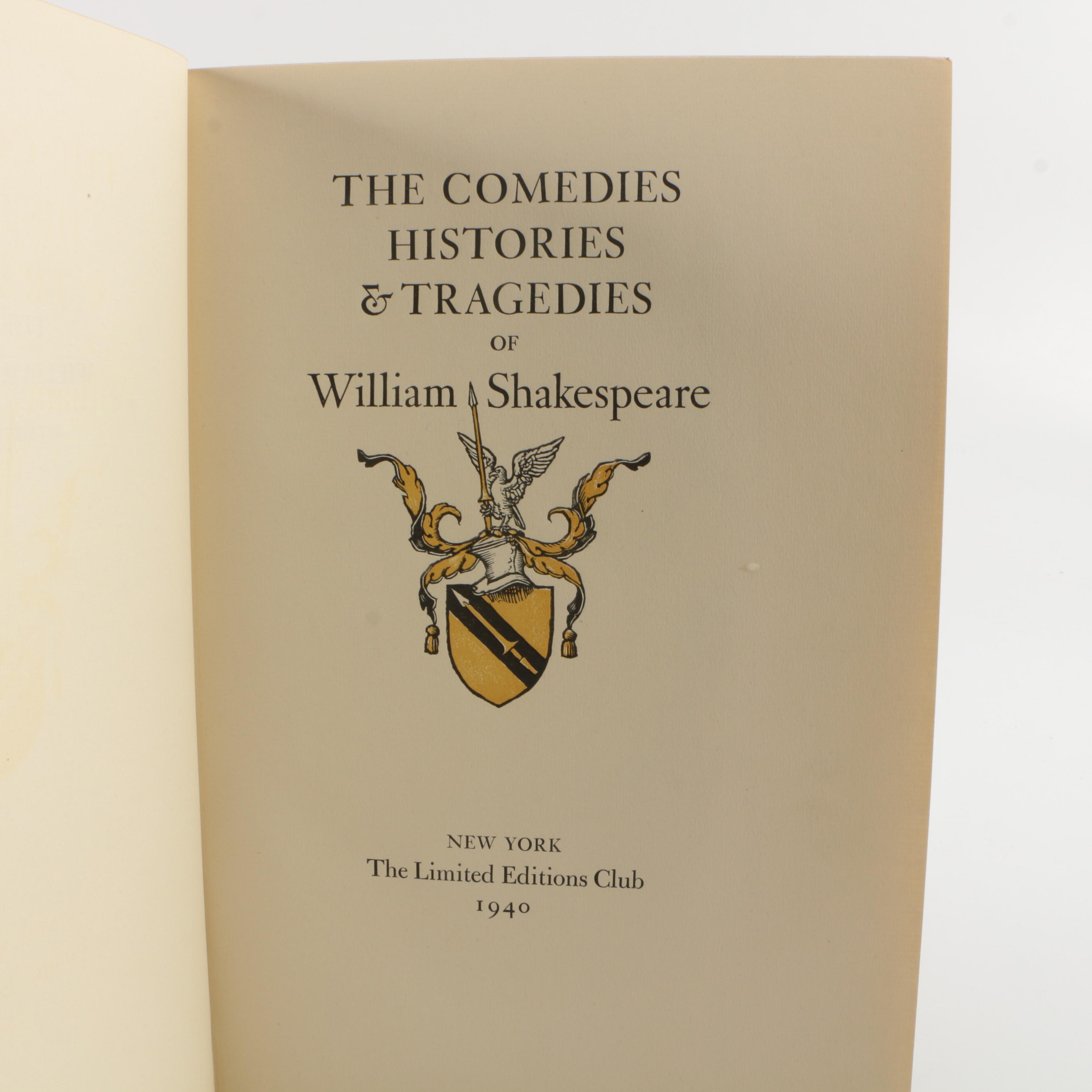 1940 Limited Editions Club Shakespeare "Henry the Sixth" Parts I–III